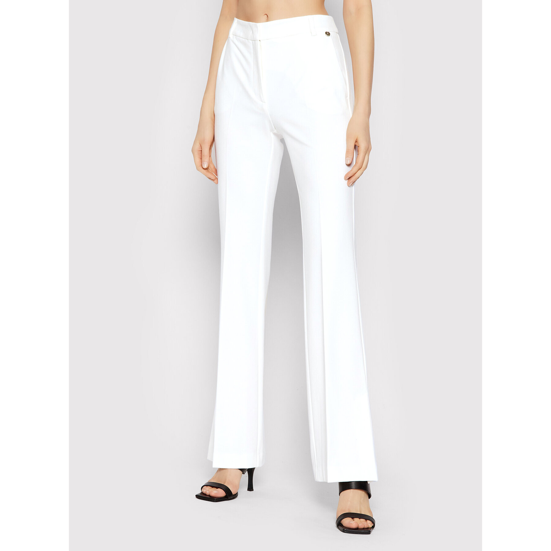 Liu Jo Текстилни панталони CA2067 J1881 Бял Regular Fit - Pepit.bg