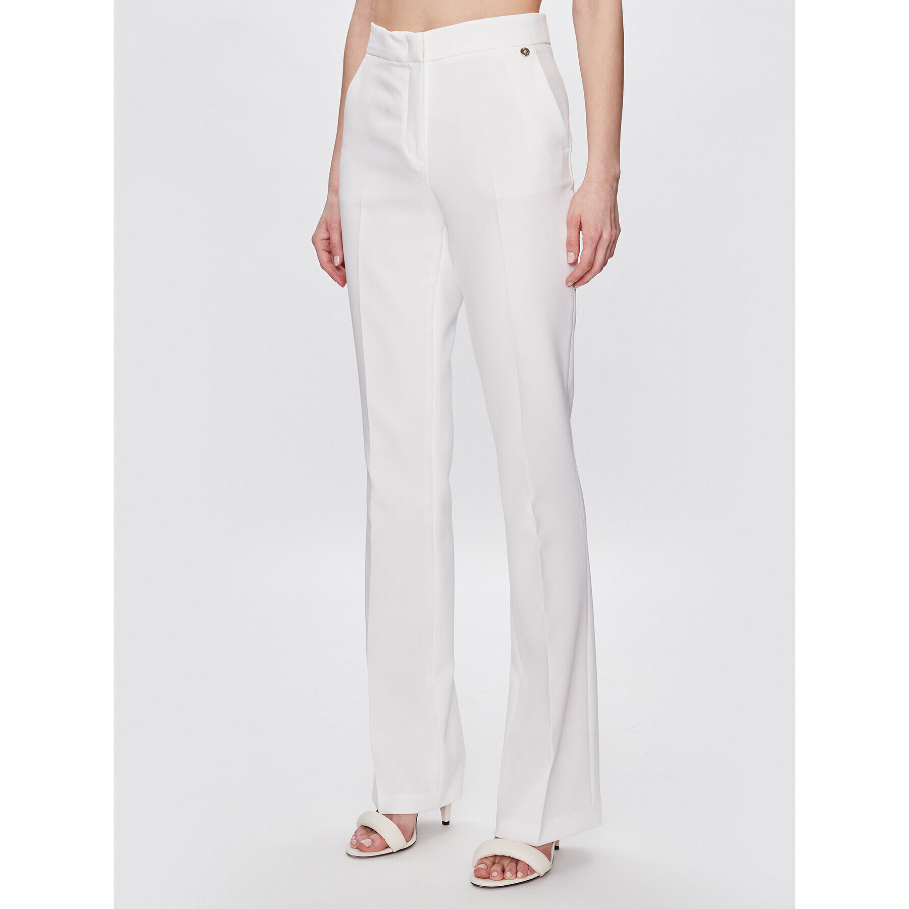 Liu Jo Текстилни панталони CA3042 T2200 Бял Regular Fit - Pepit.bg