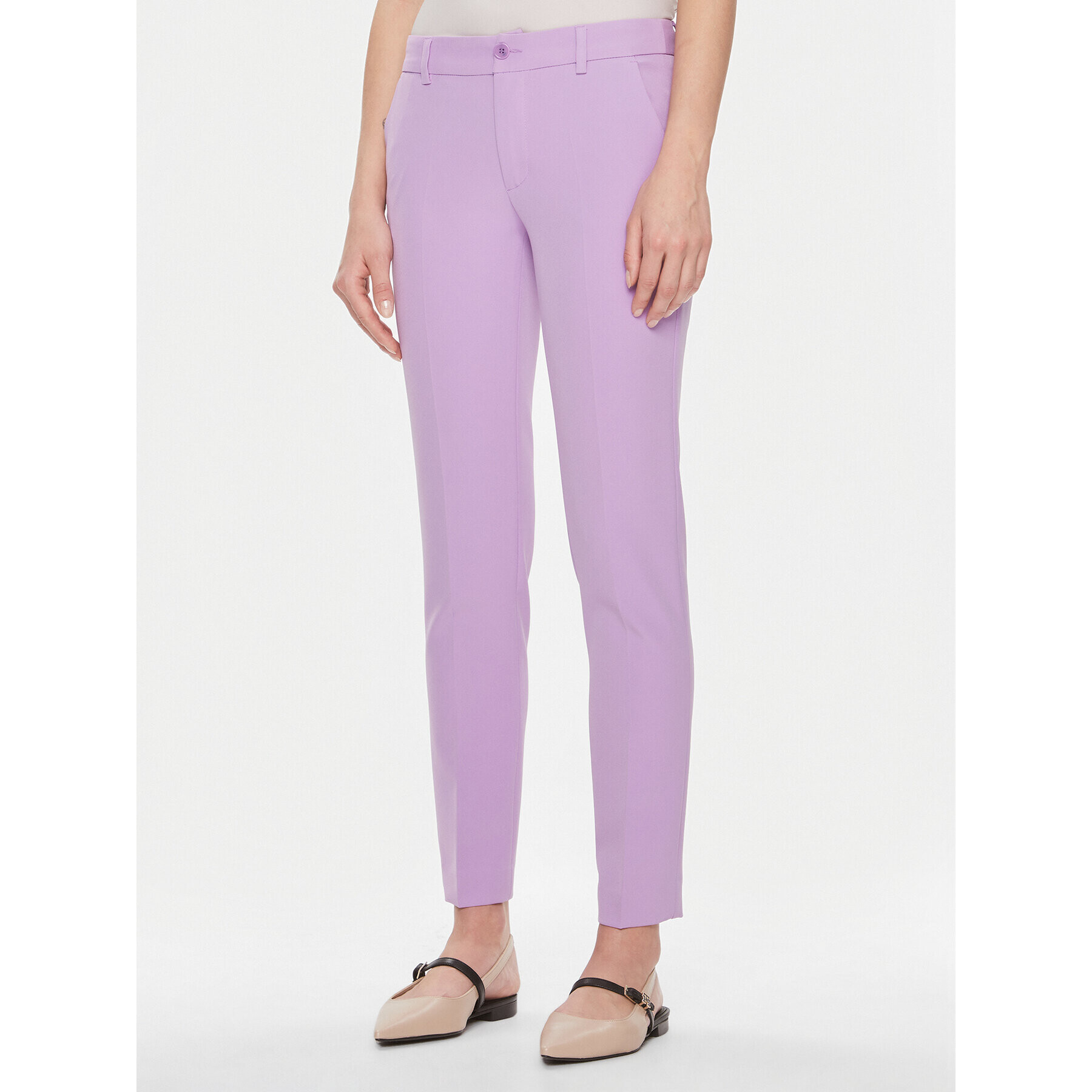 Liu Jo Текстилни панталони MF3229 T7896 Виолетов Regular Fit - Pepit.bg