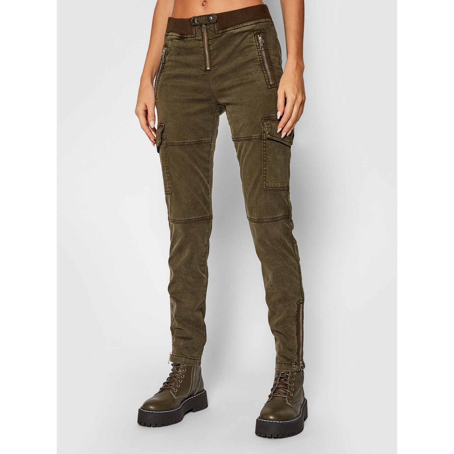 Liu Jo Текстилни панталони WF1466 T3045 Зелен Regular Fit - Pepit.bg