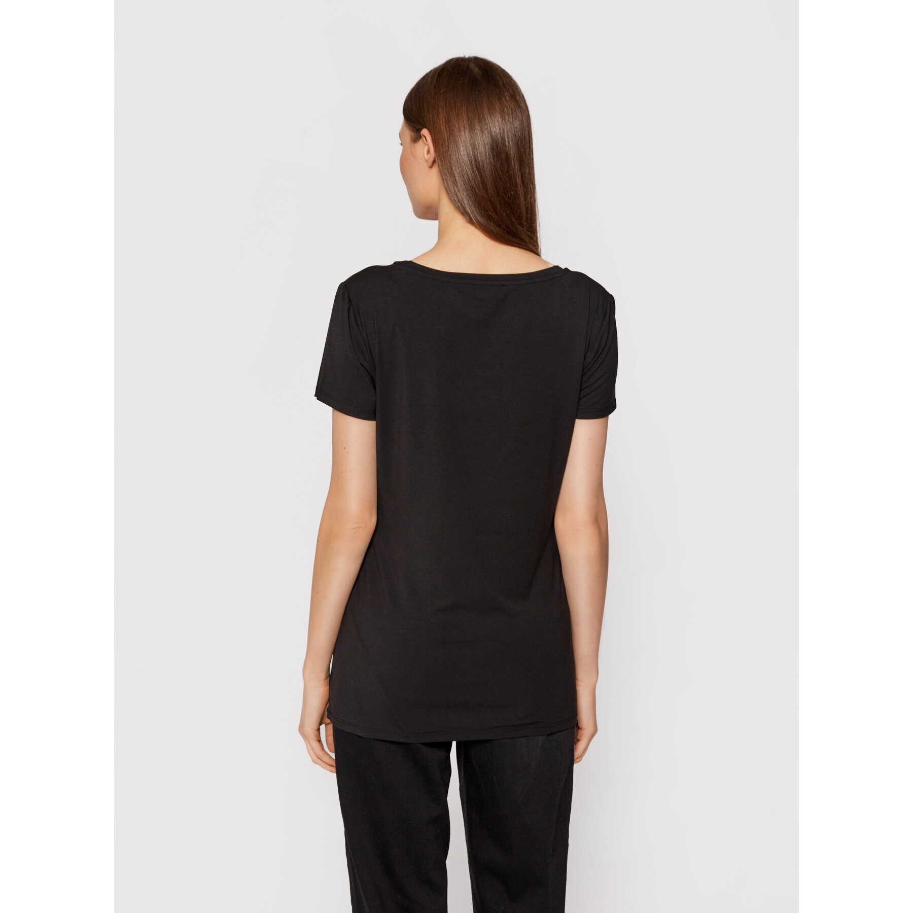 Liu Jo Тишърт 5F1031 J7905 Черен Regular Fit - Pepit.bg