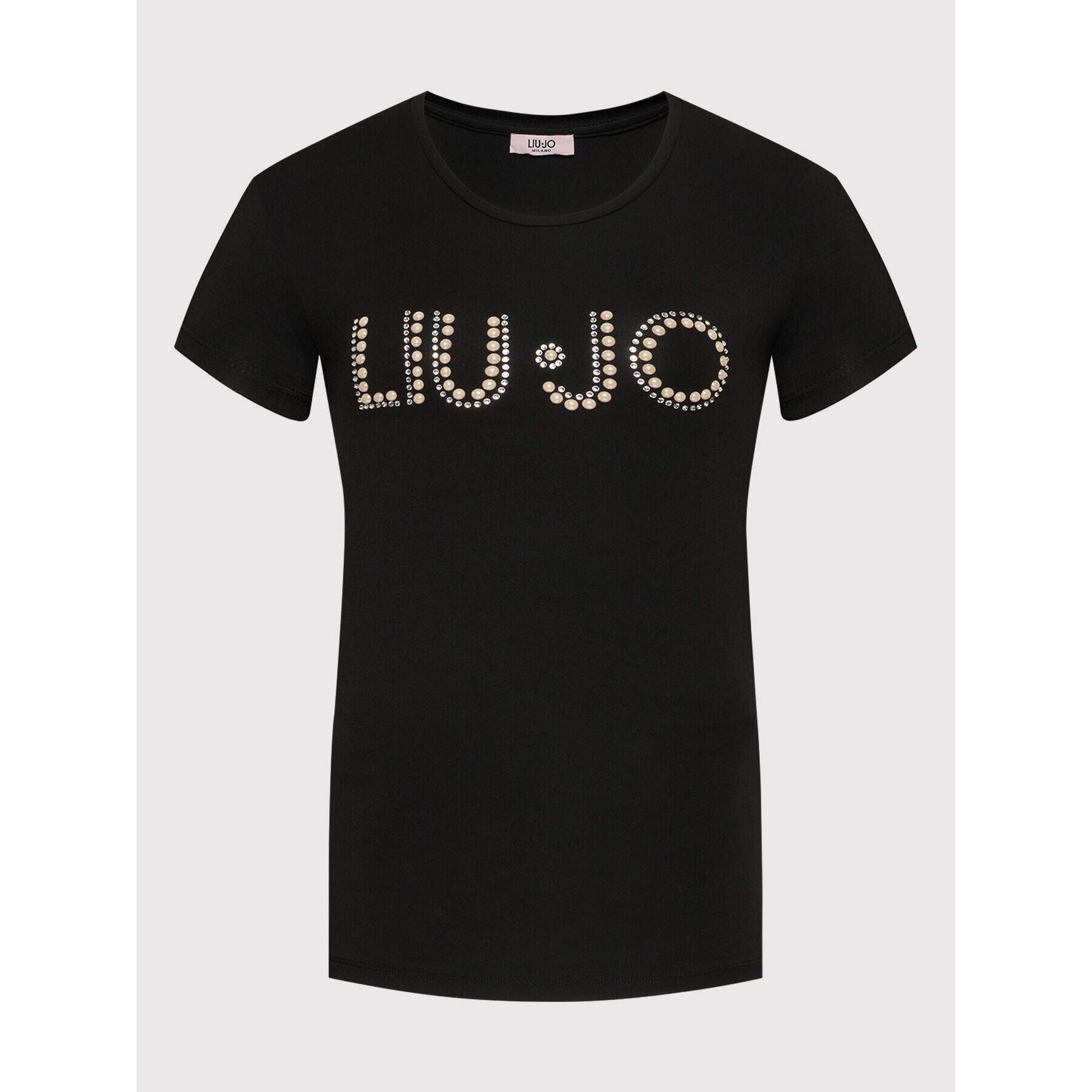 Liu Jo Тишърт 5F1031 J7905 Черен Regular Fit - Pepit.bg