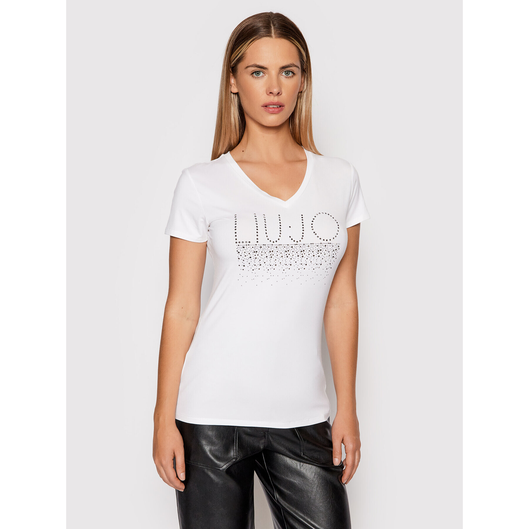 Liu Jo Тишърт 5F1110 J7905 Бял Regular Fit - Pepit.bg