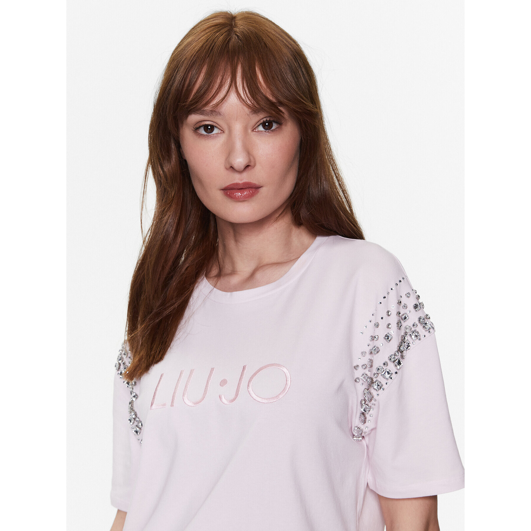 Liu Jo Тишърт A3418 J5003 Розов Regular Fit - Pepit.bg