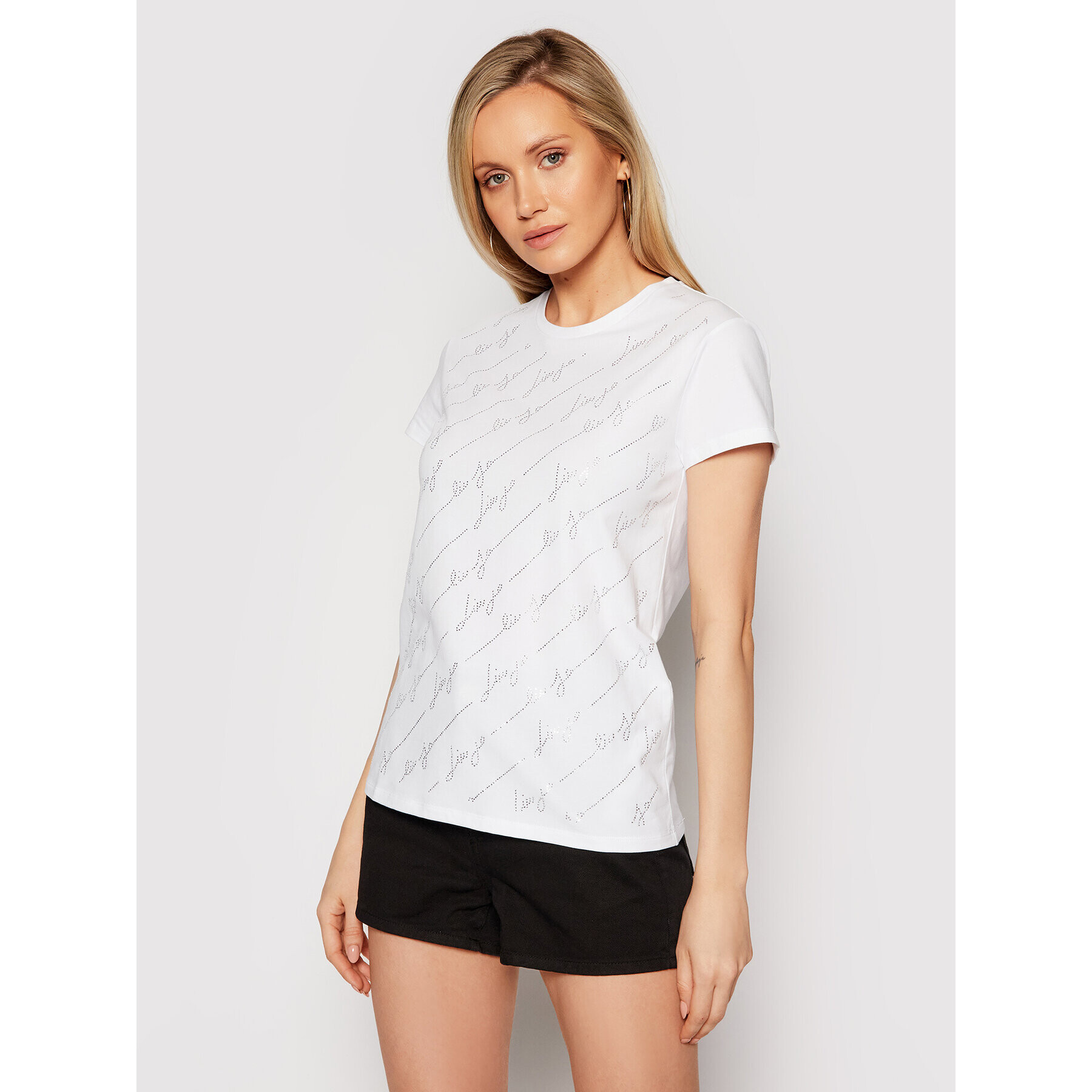 Liu Jo Тишърт CA1174 J5003 Бял Regular Fit - Pepit.bg