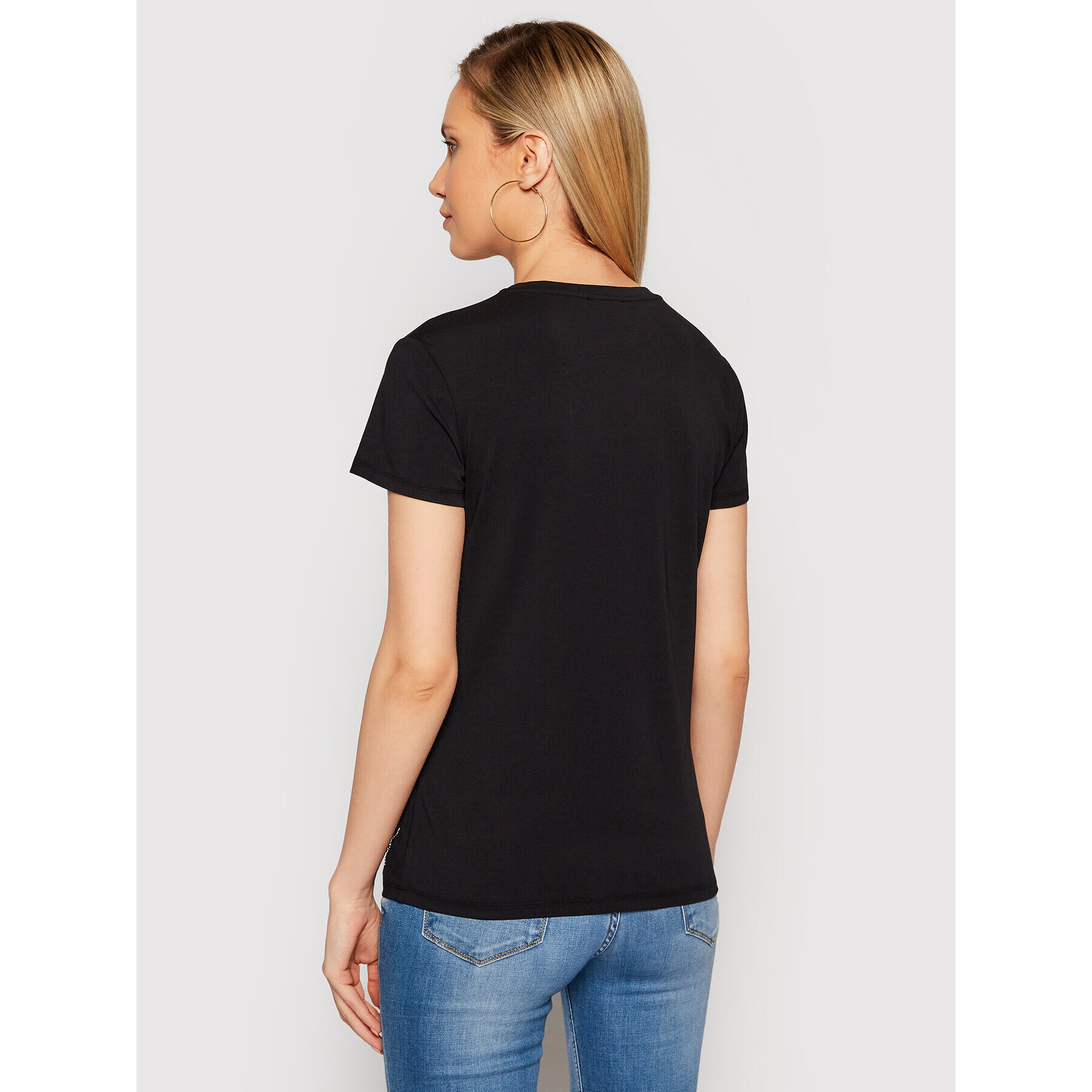 Liu Jo Тишърт CA1174 J5003 Черен Regular Fit - Pepit.bg