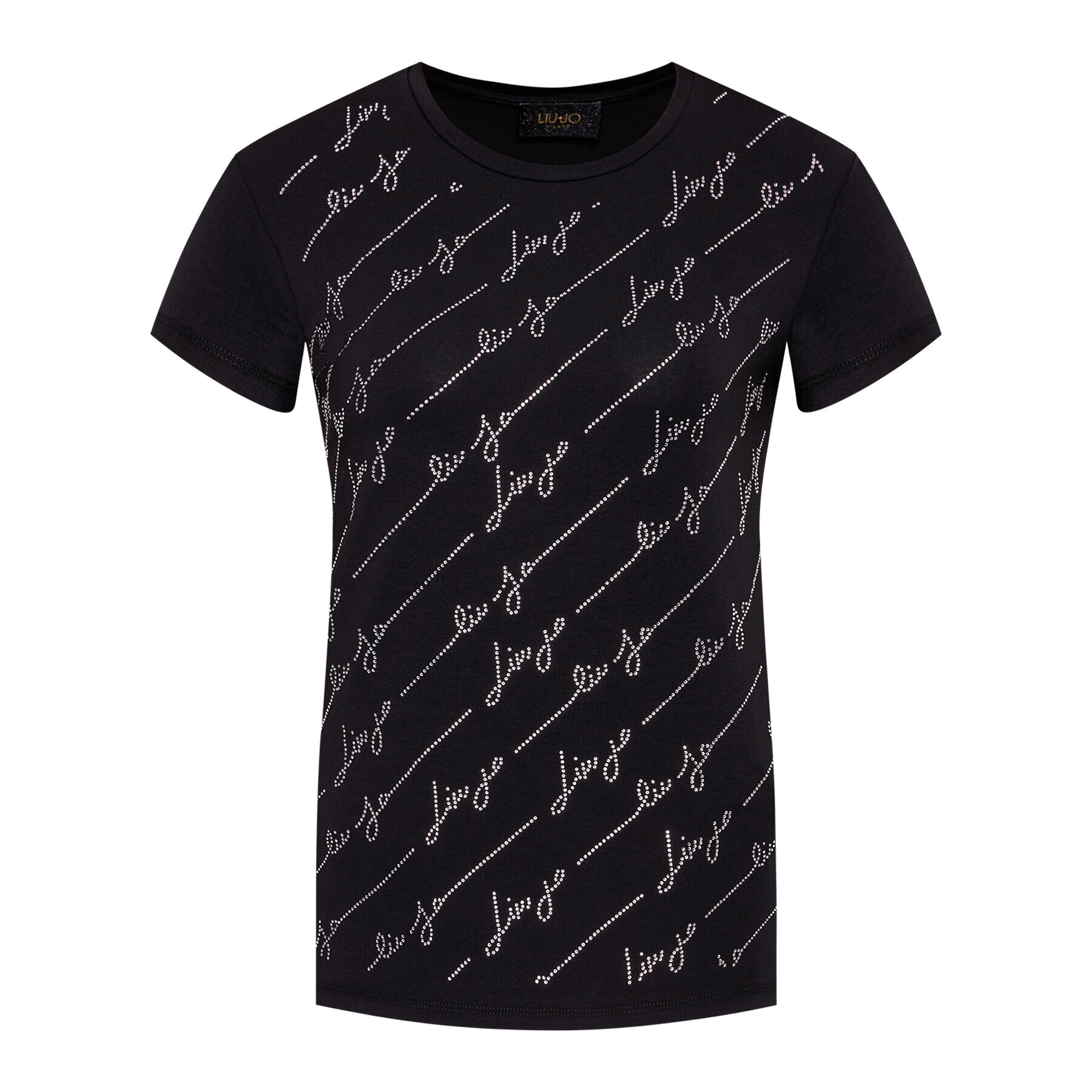 Liu Jo Тишърт CA1174 J5003 Черен Regular Fit - Pepit.bg