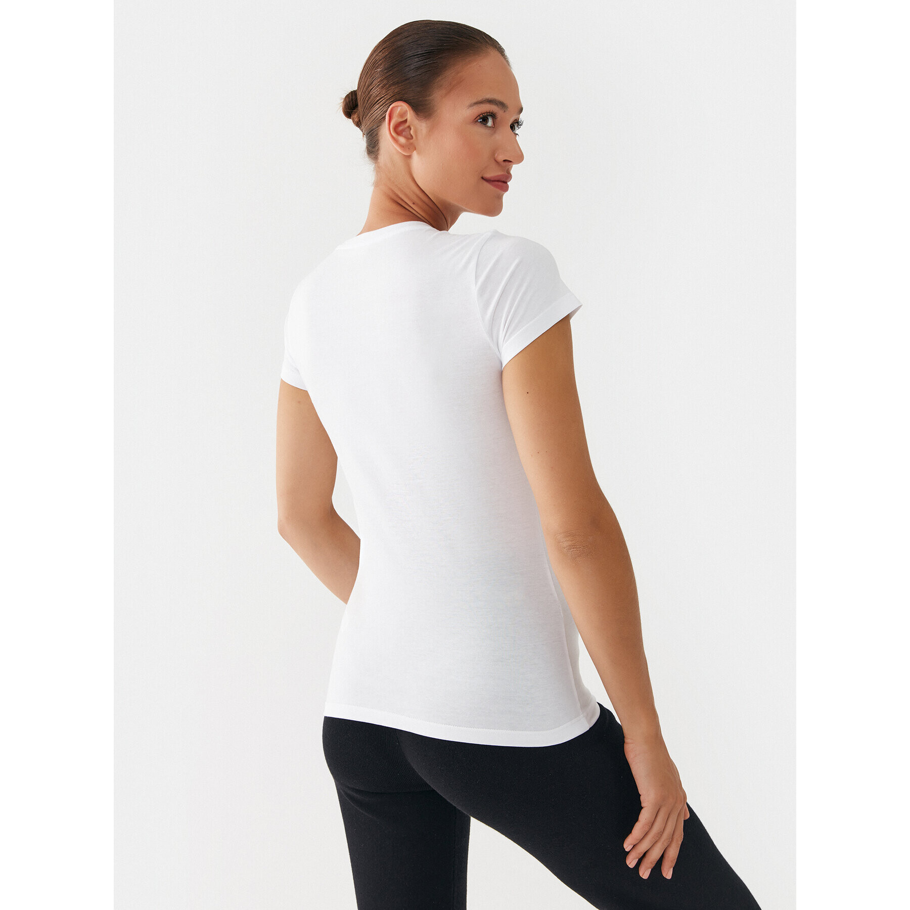 Liu Jo Тишърт MF3272 J6409 Бял Regular Fit - Pepit.bg