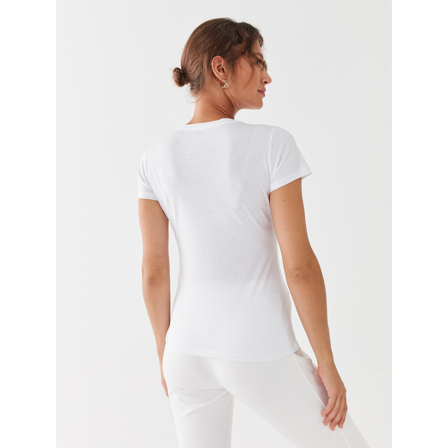 Liu Jo Тишърт MF3313 J6410 Бял Regular Fit - Pepit.bg