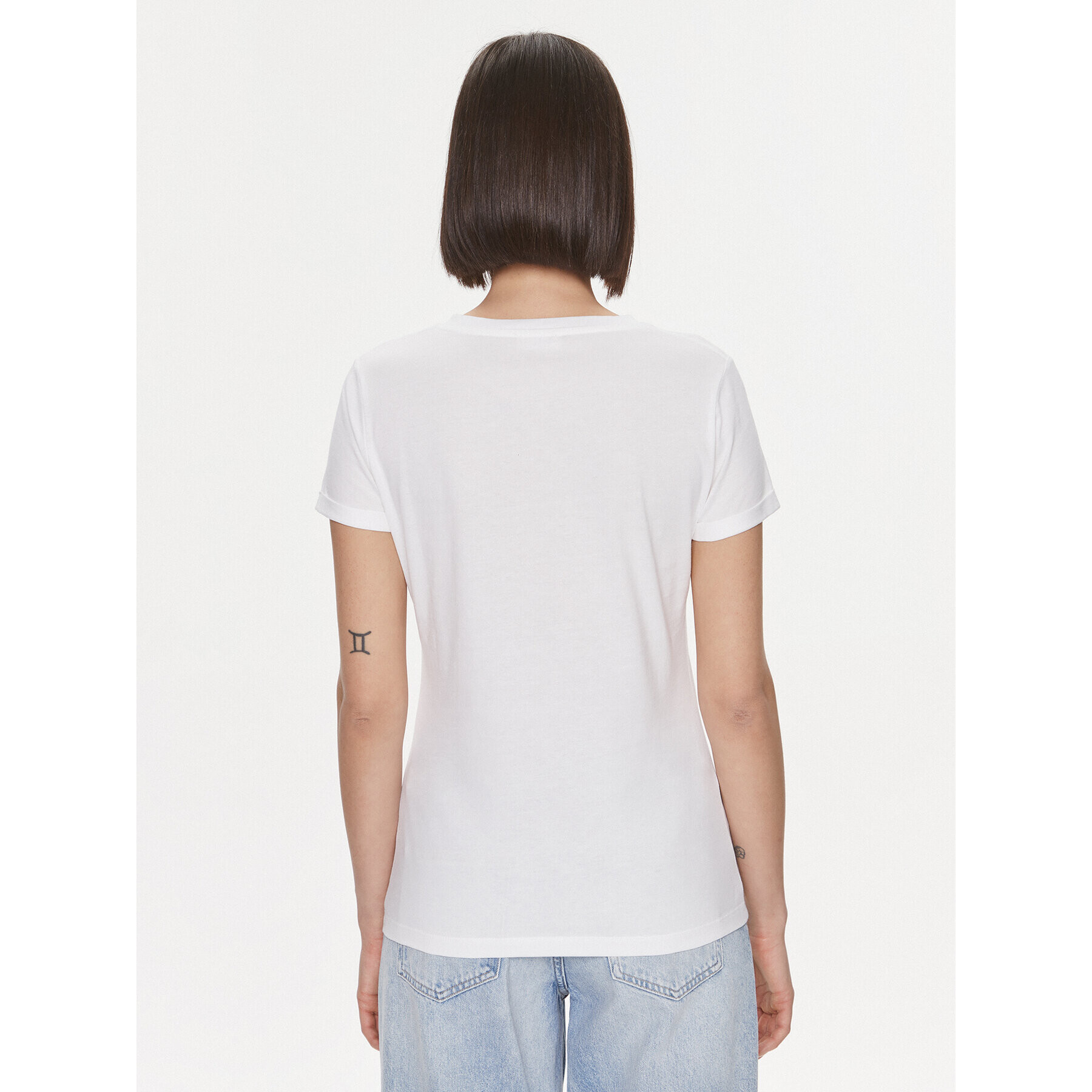 Liu Jo Тишърт MF3338 JS923 Бял Regular Fit - Pepit.bg