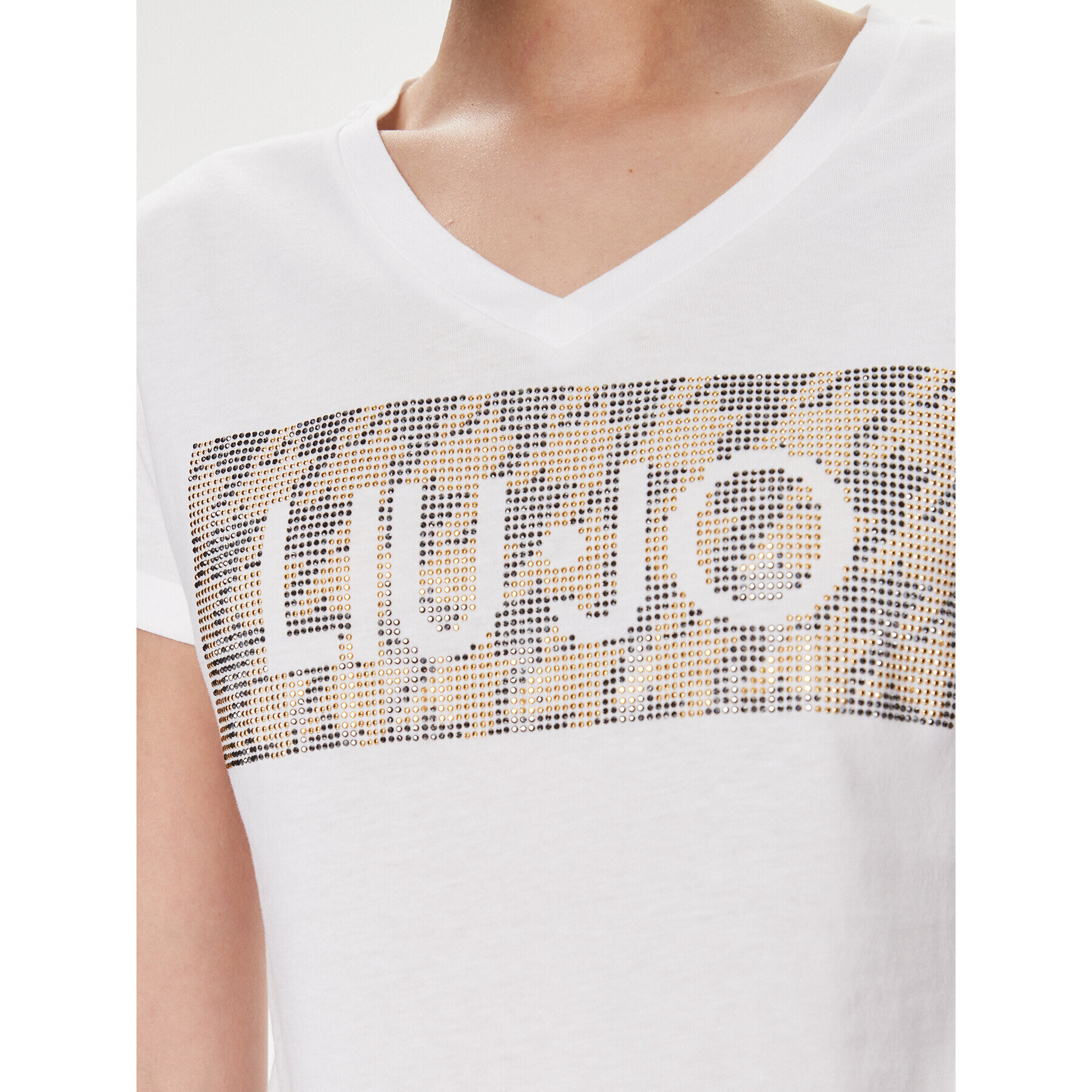 Liu Jo Тишърт MF3338 JS923 Бял Regular Fit - Pepit.bg