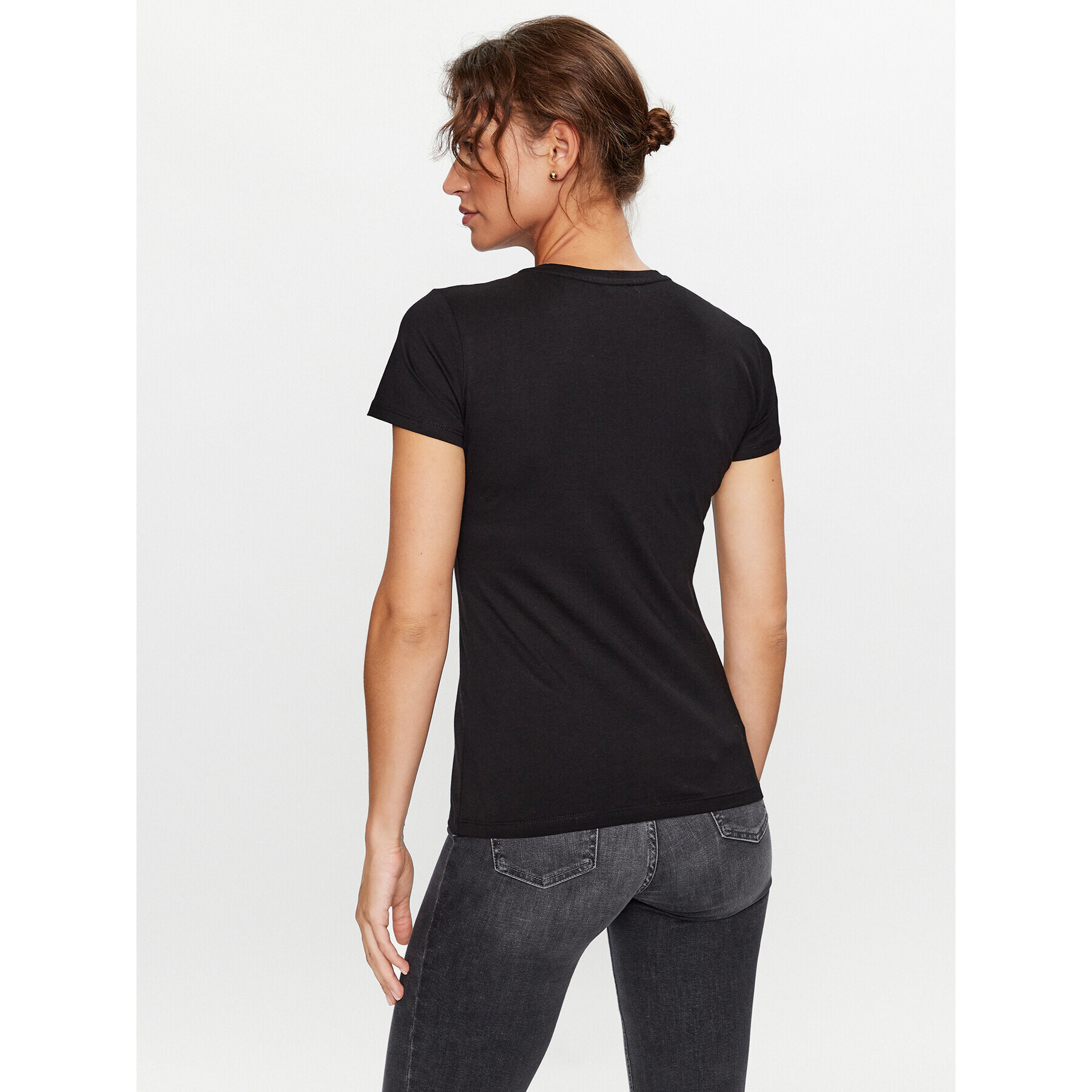 Liu Jo Тишърт MF3382 JS923 Черен Regular Fit - Pepit.bg