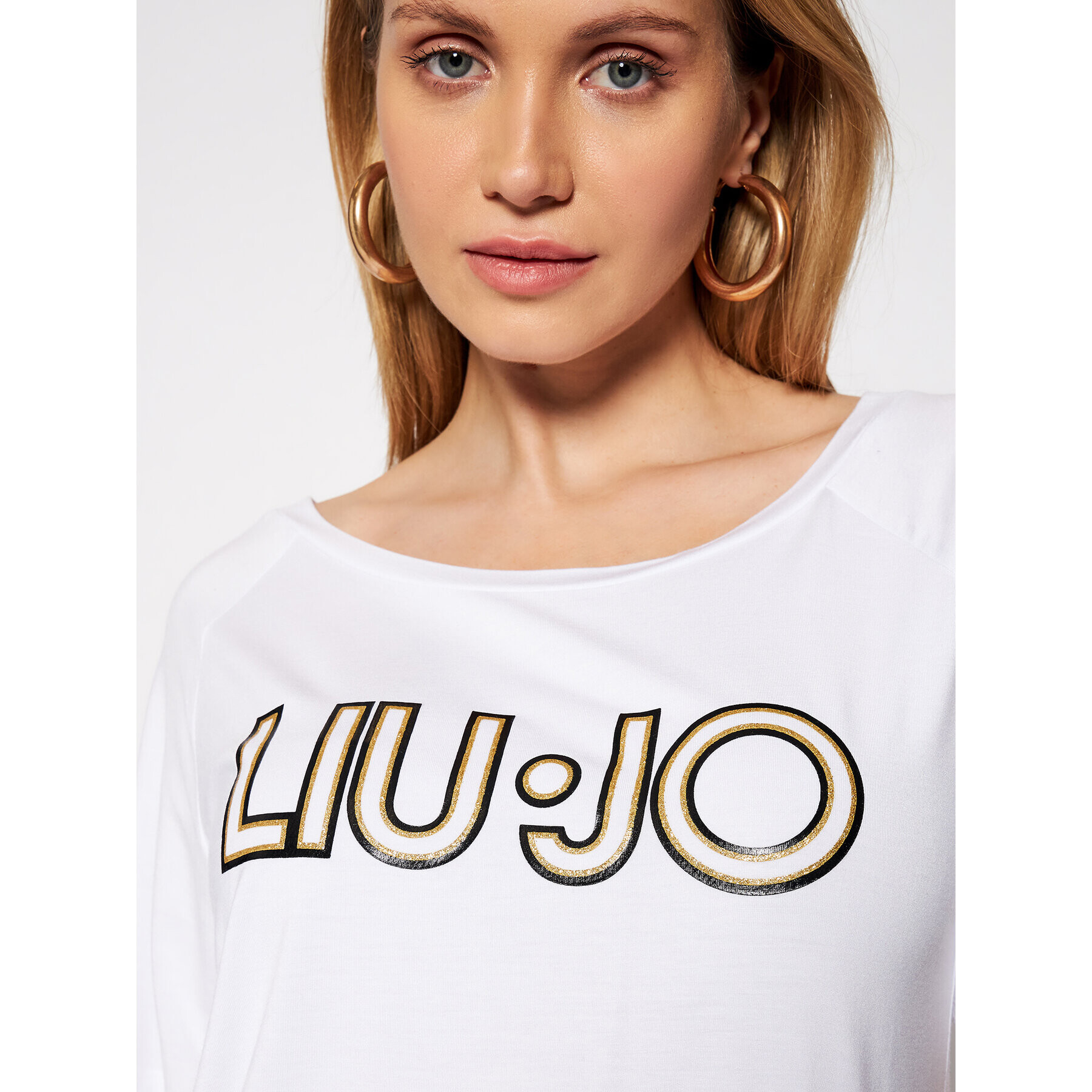 Liu Jo Sport Тишърт TA1012 J7905 Бял Regular Fit - Pepit.bg