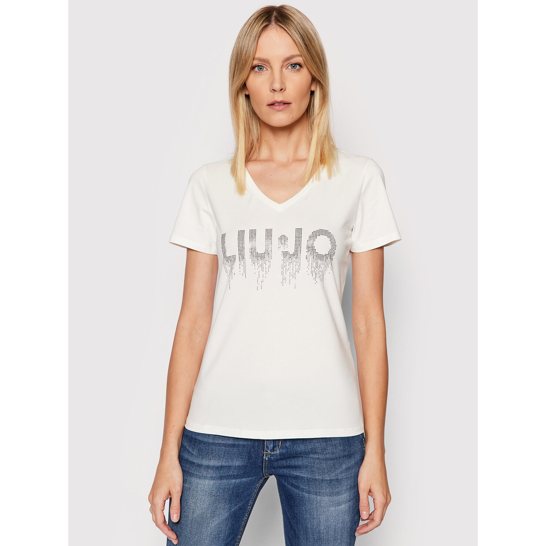 Liu Jo Sport Тишърт TA2029 J5003 Бял Regular Fit - Pepit.bg