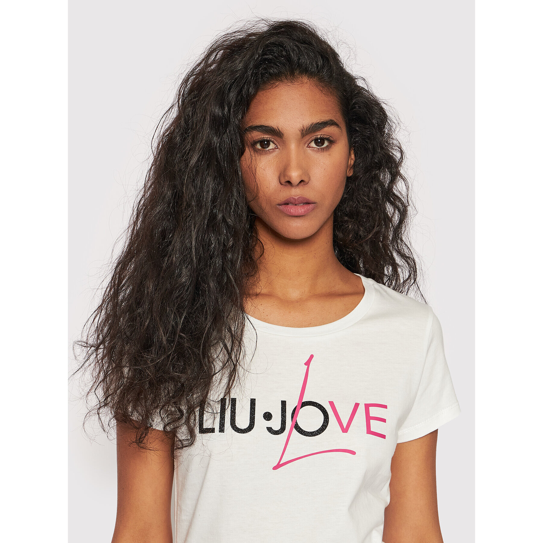 Liu Jo Sport Тишърт TA2210 J6040 Бял Regular Fit - Pepit.bg