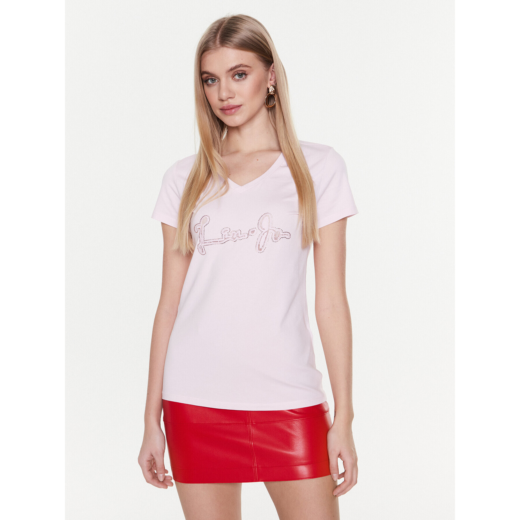 Liu Jo Sport Тишърт TA3089 J5003 Розов Regular Fit - Pepit.bg