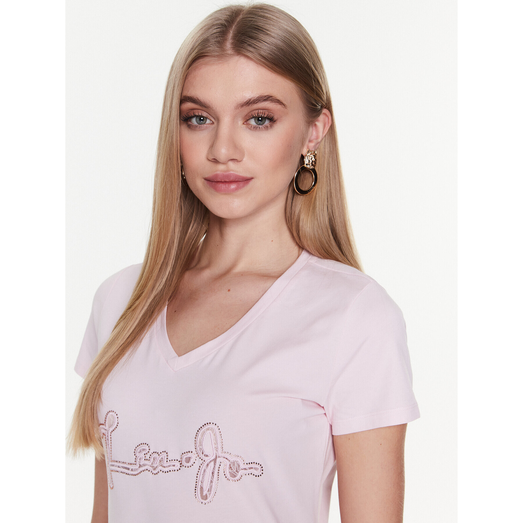 Liu Jo Sport Тишърт TA3089 J5003 Розов Regular Fit - Pepit.bg