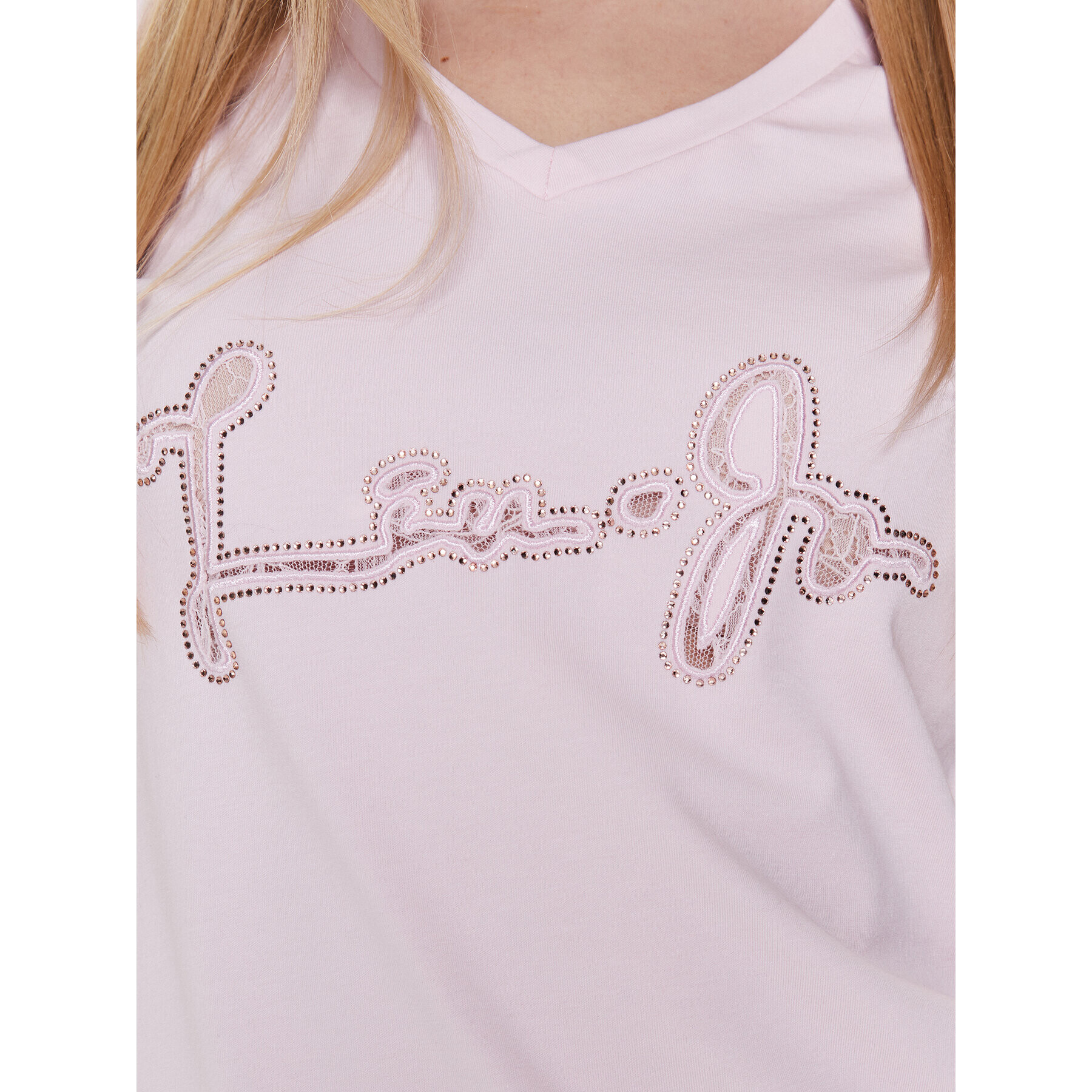 Liu Jo Sport Тишърт TA3089 J5003 Розов Regular Fit - Pepit.bg