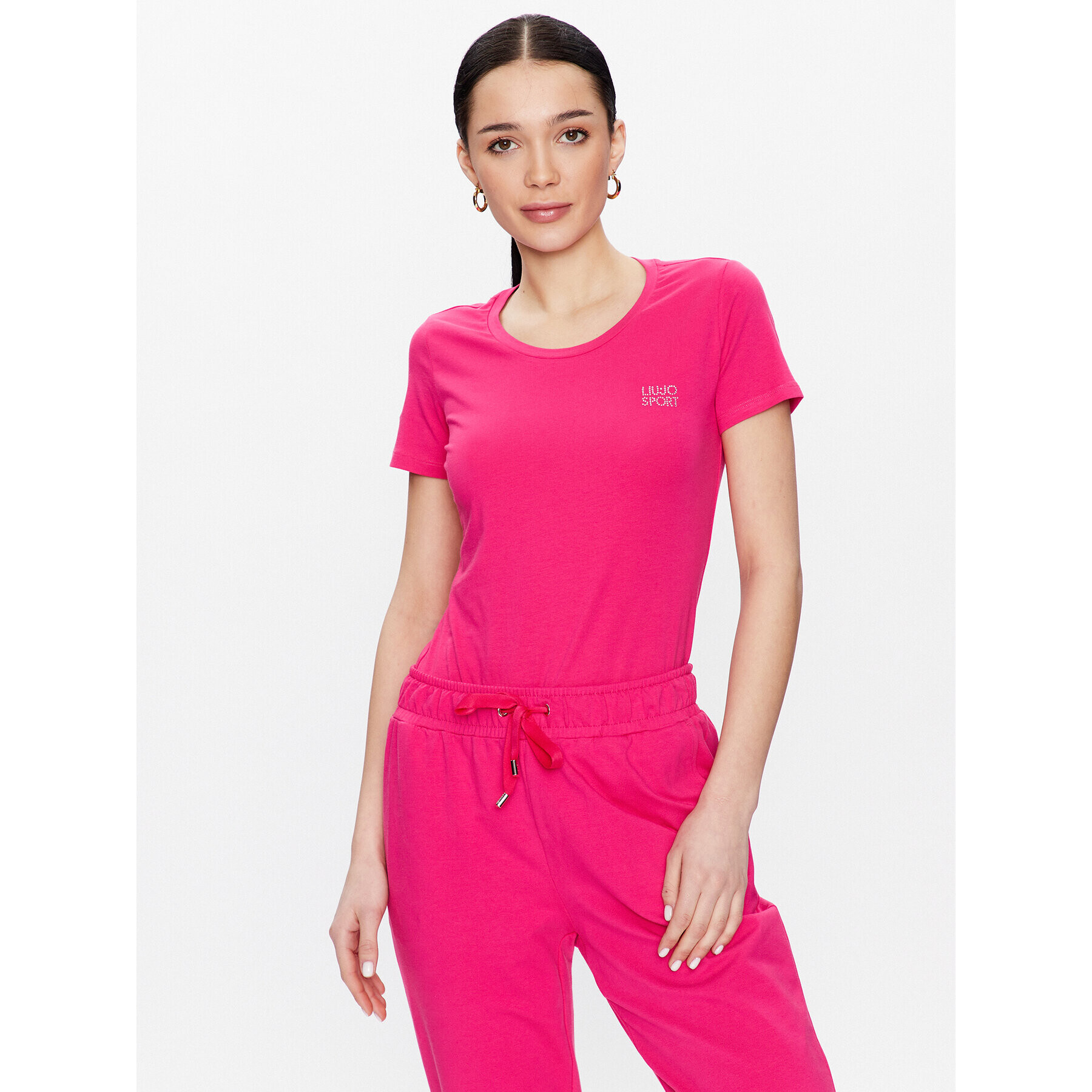 Liu Jo Sport Тишърт TA3141 J5003 Розов Regular Fit - Pepit.bg