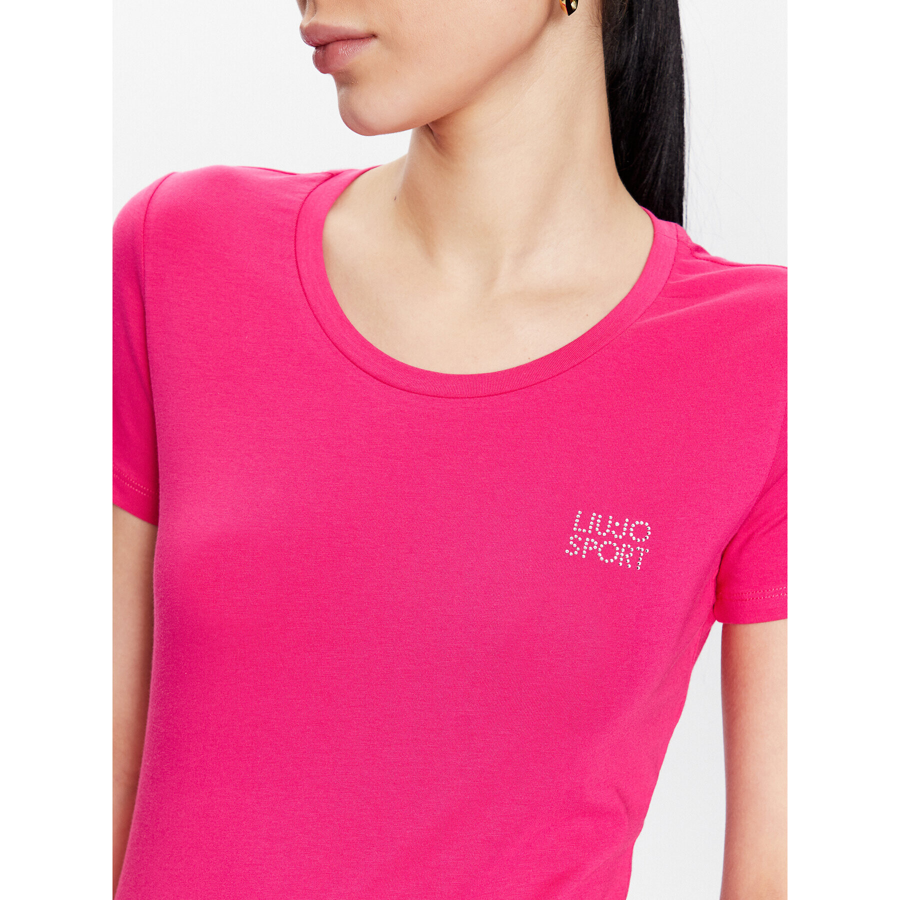 Liu Jo Sport Тишърт TA3141 J5003 Розов Regular Fit - Pepit.bg
