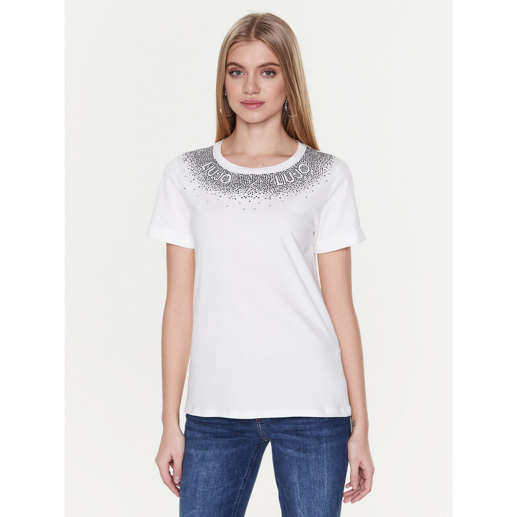 Liu Jo Sport Тишърт TA3182 J5003 Бял Regular Fit - Pepit.bg