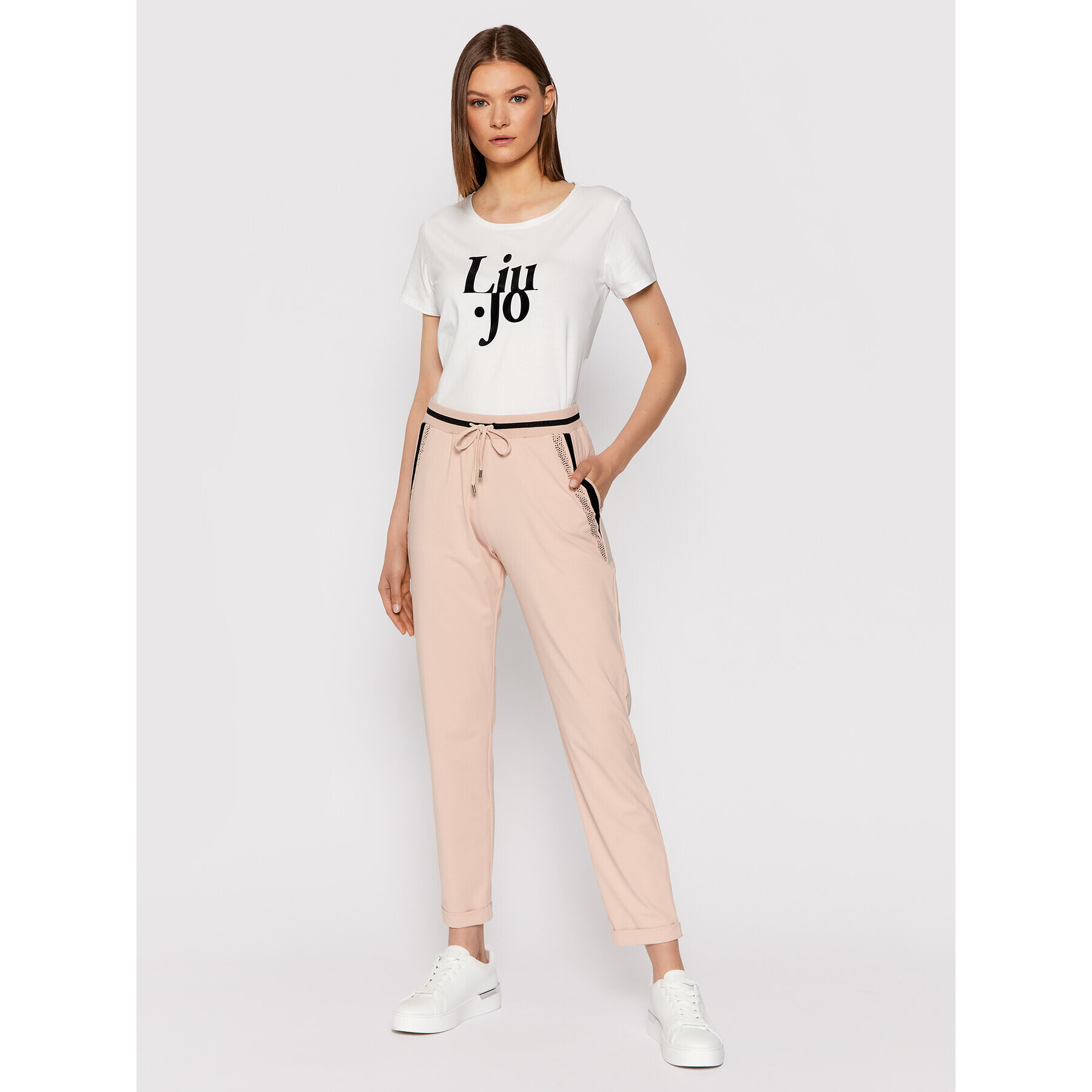 Liu Jo Sport Тишърт TF1249 J5972 Бял Regular Fit - Pepit.bg