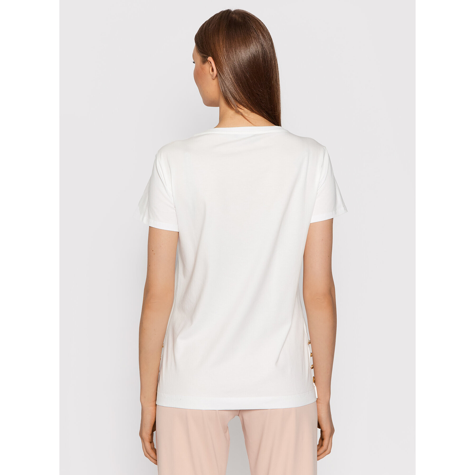 Liu Jo Sport Тишърт TF1249 J5972 Бял Regular Fit - Pepit.bg
