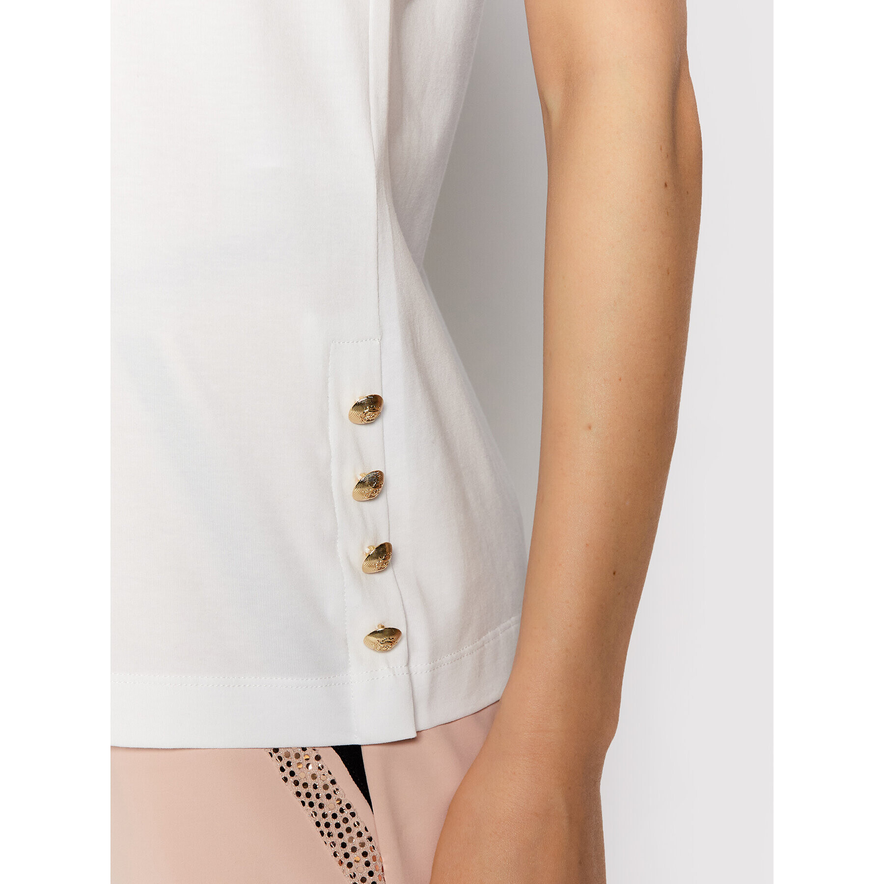 Liu Jo Sport Тишърт TF1249 J5972 Бял Regular Fit - Pepit.bg