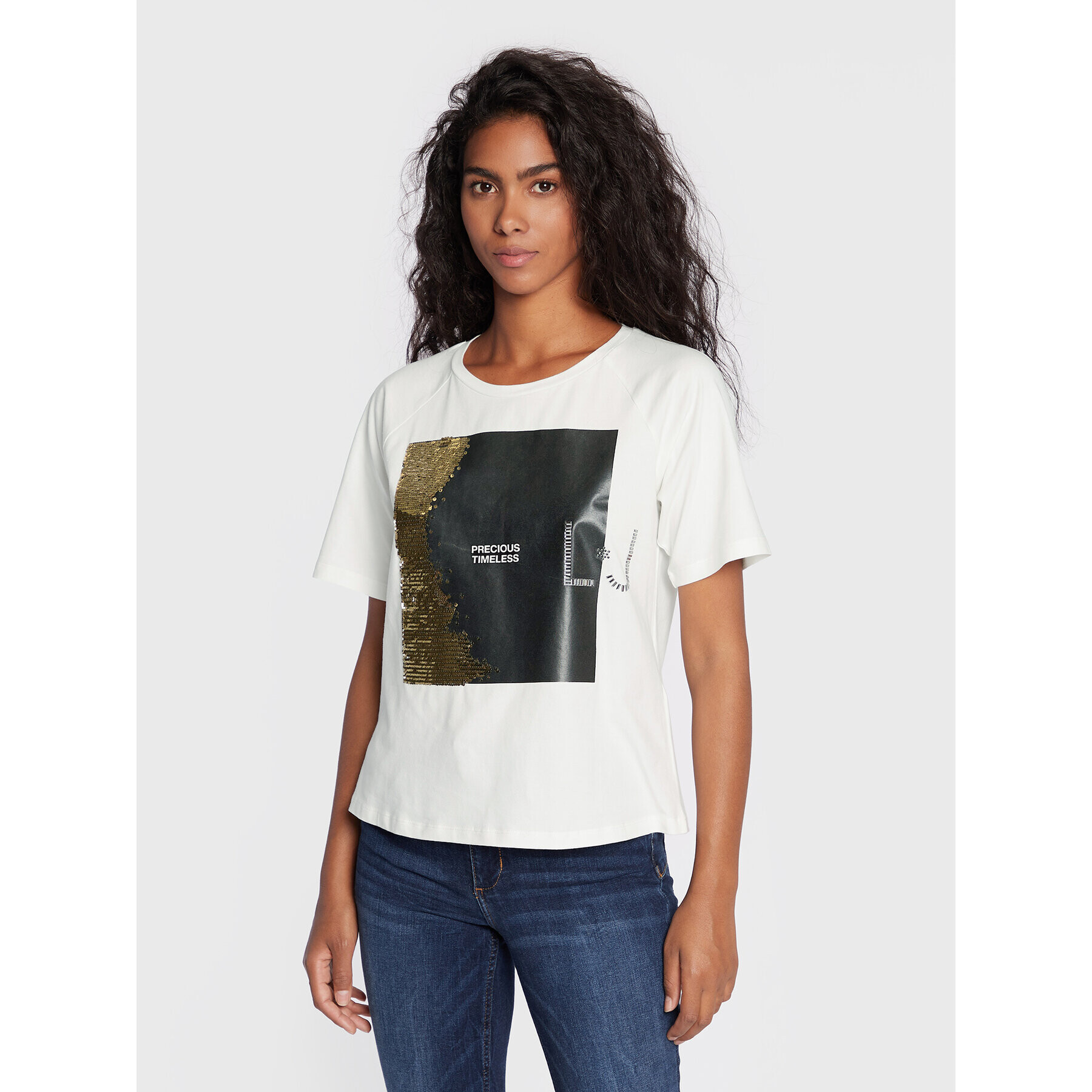Liu Jo Sport Тишърт TF2125 J0088 Бял Regular Fit - Pepit.bg