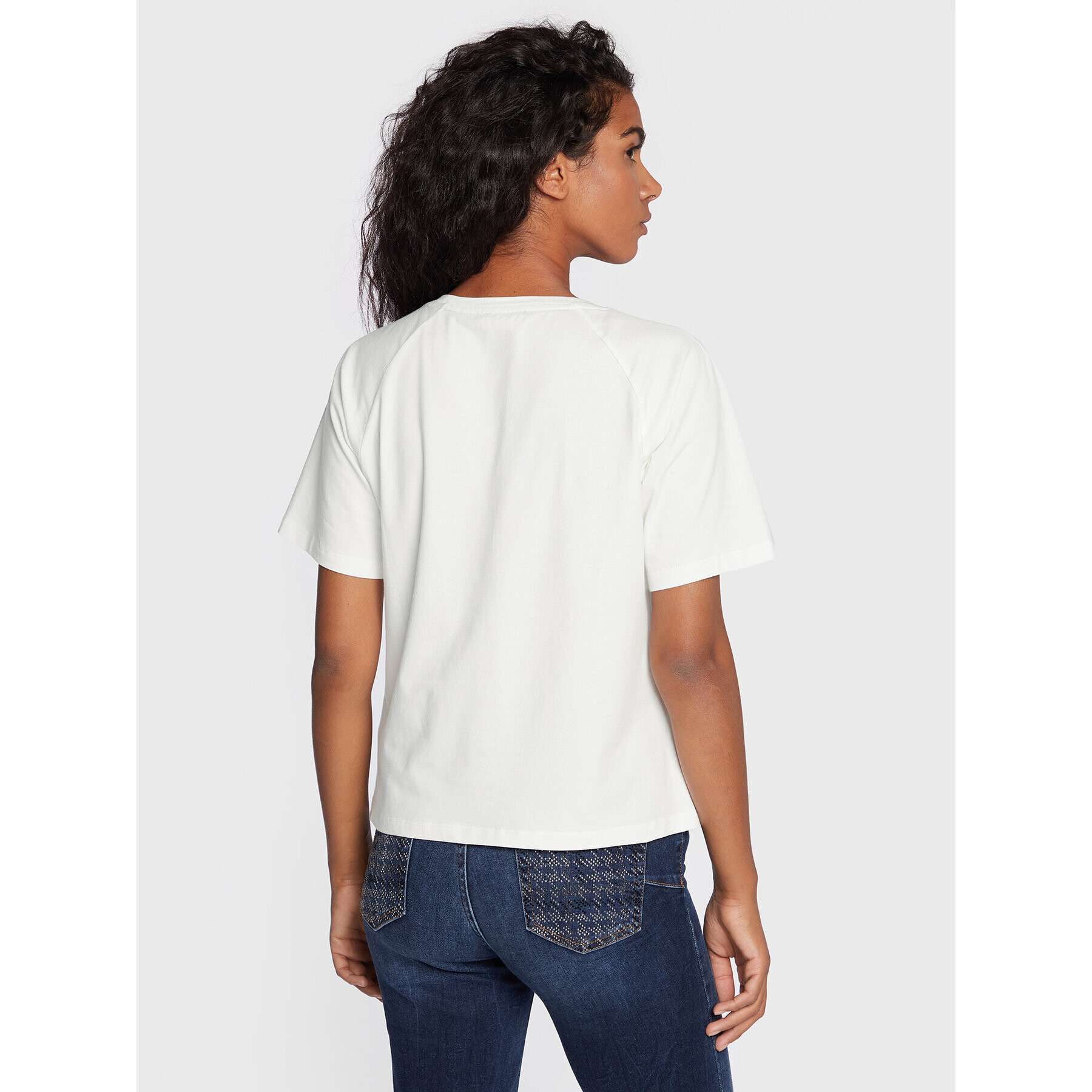 Liu Jo Sport Тишърт TF2125 J0088 Бял Regular Fit - Pepit.bg