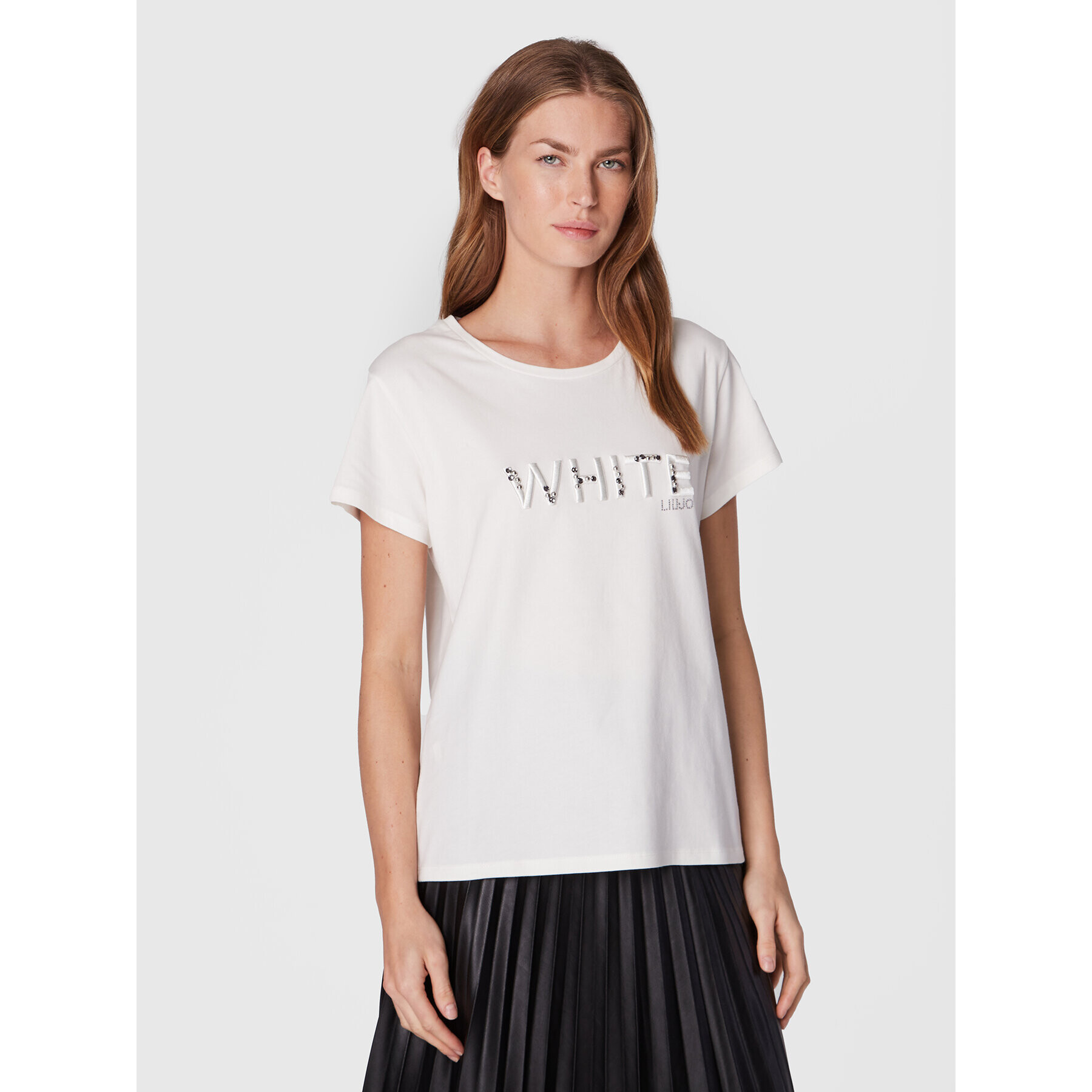 Liu Jo Sport Тишърт TF2166 J0088 Бял Regular Fit - Pepit.bg