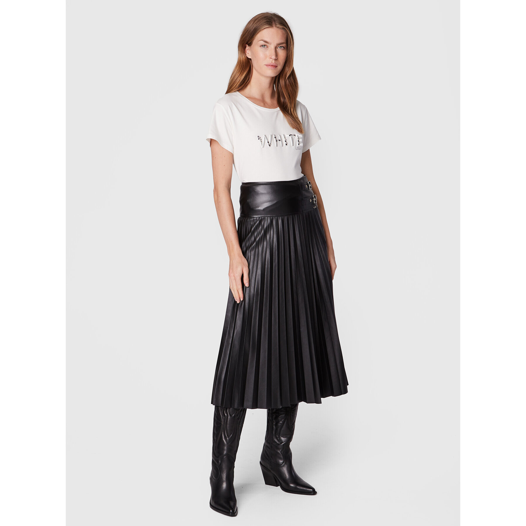Liu Jo Sport Тишърт TF2166 J0088 Бял Regular Fit - Pepit.bg