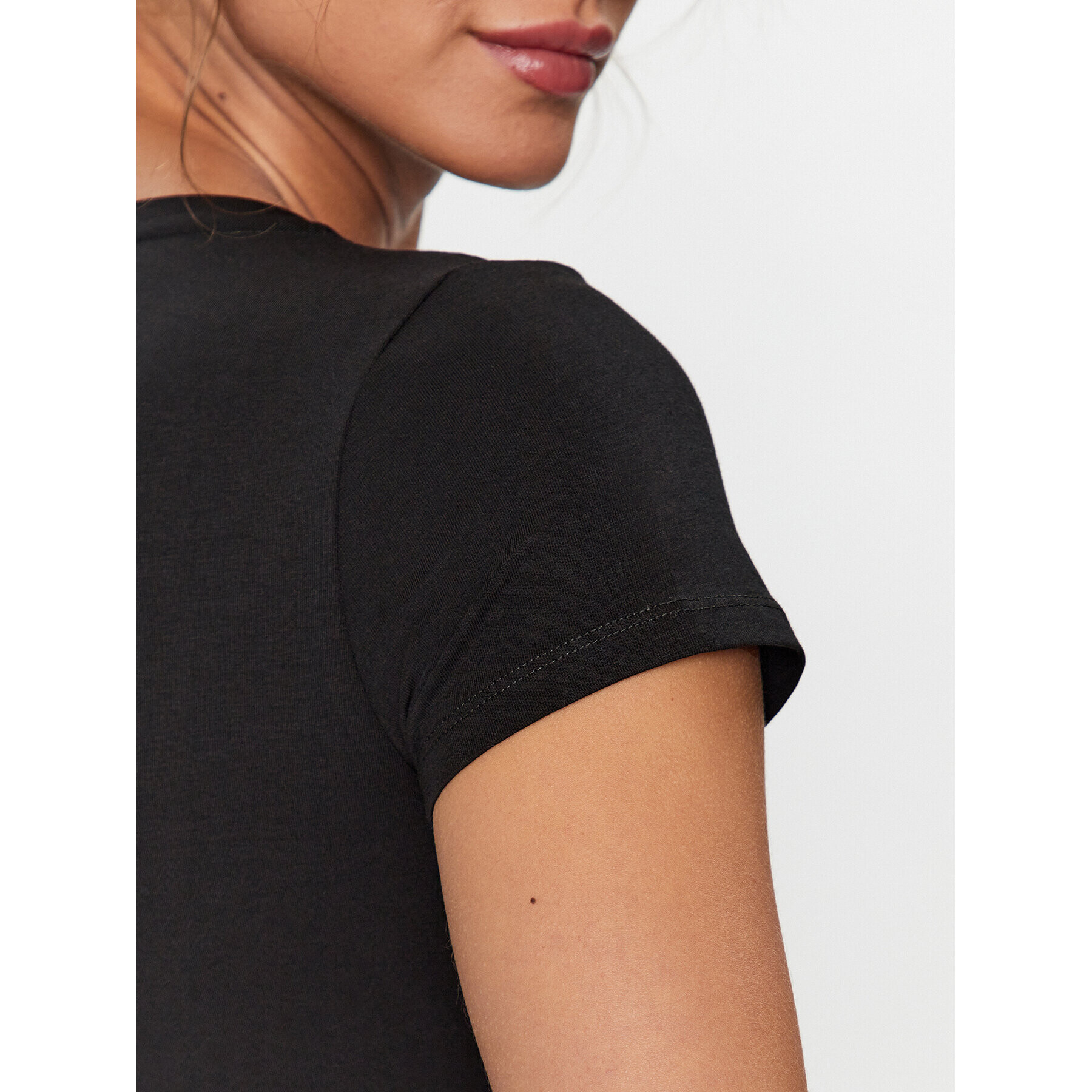 Liu Jo Тишърт TF3295 J0088 Черен Regular Fit - Pepit.bg