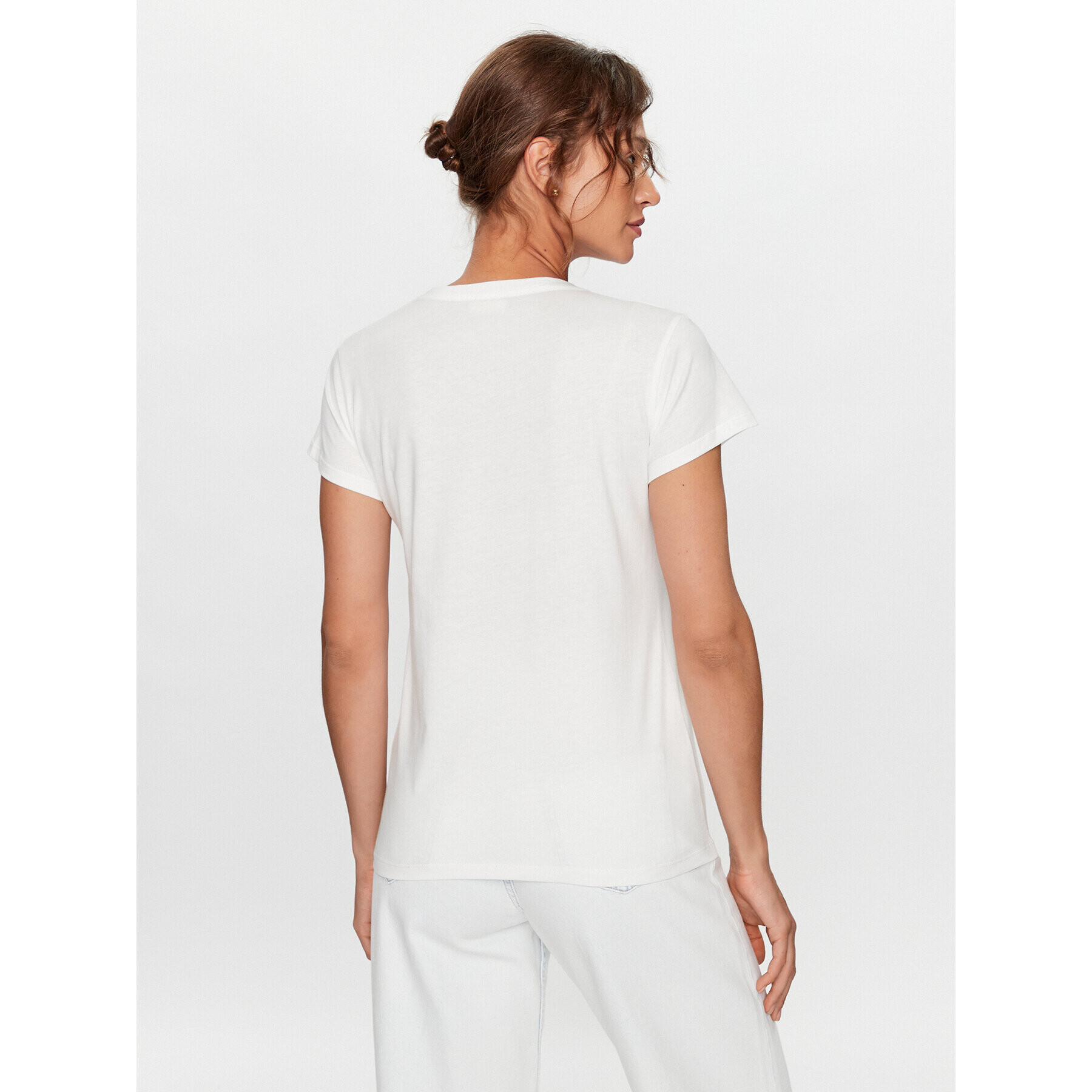 Liu Jo Тишърт TF3297 J6040 Бял Regular Fit - Pepit.bg