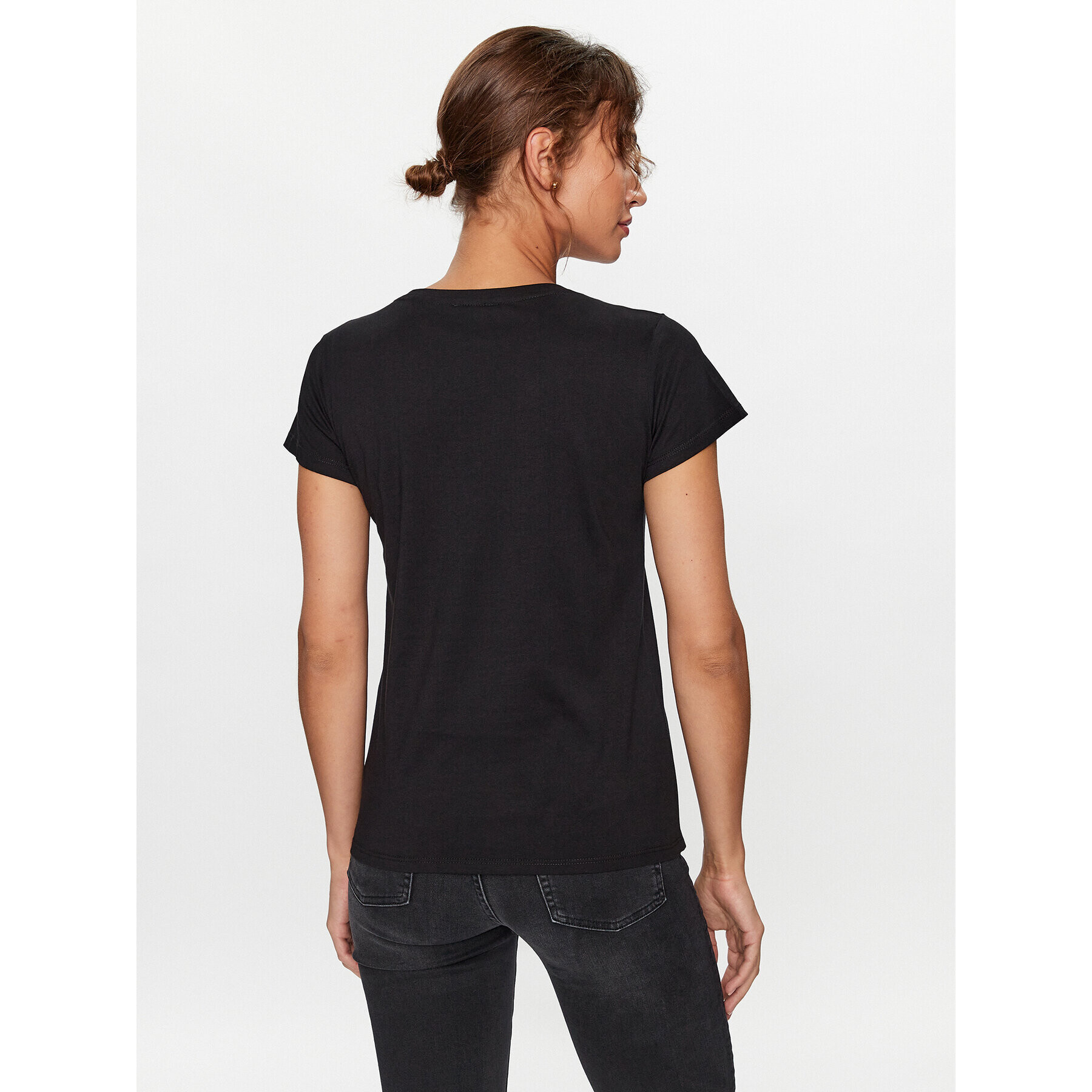 Liu Jo Тишърт TF3297 J6040 Черен Regular Fit - Pepit.bg