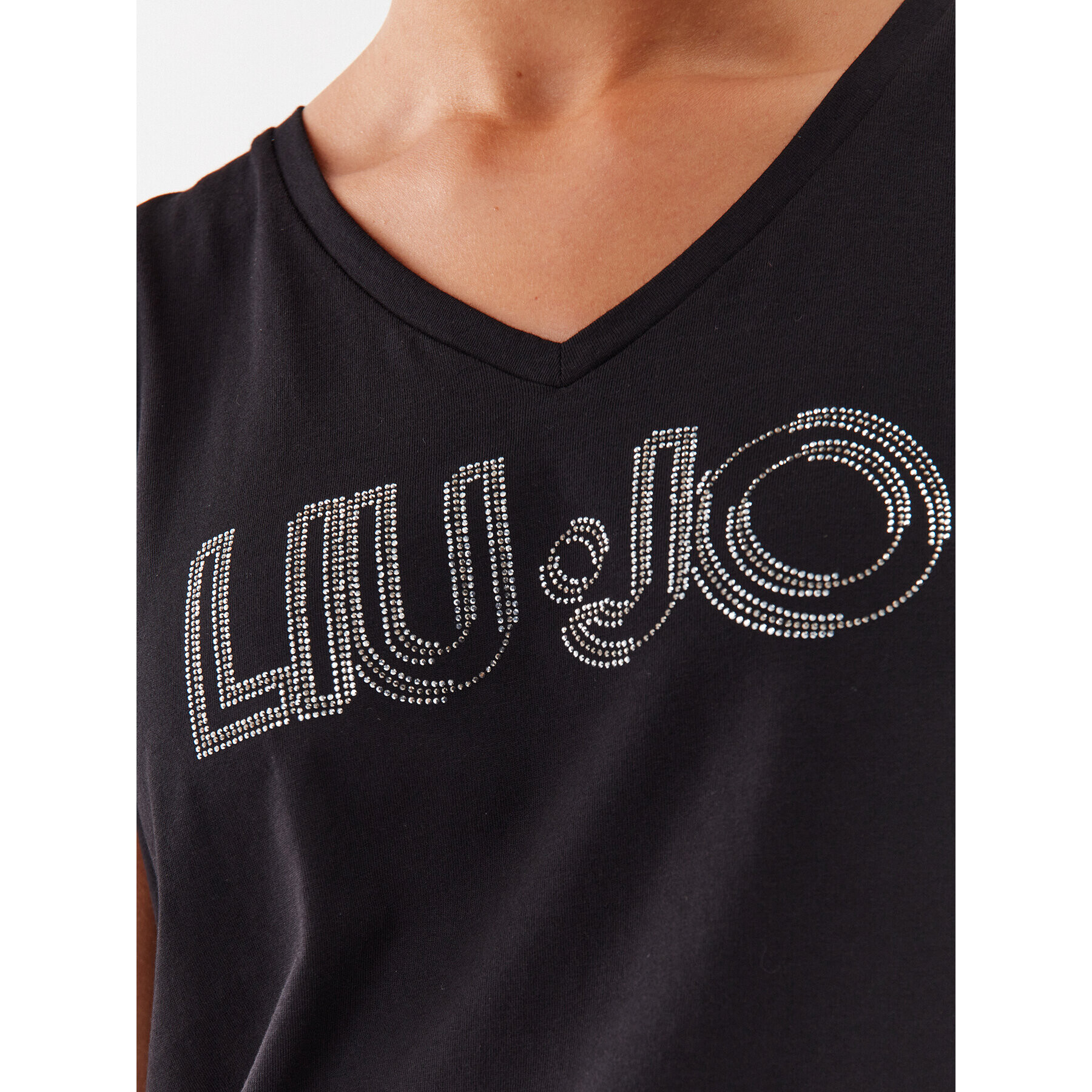 Liu Jo Тишърт TF3297 J6040 Черен Regular Fit - Pepit.bg