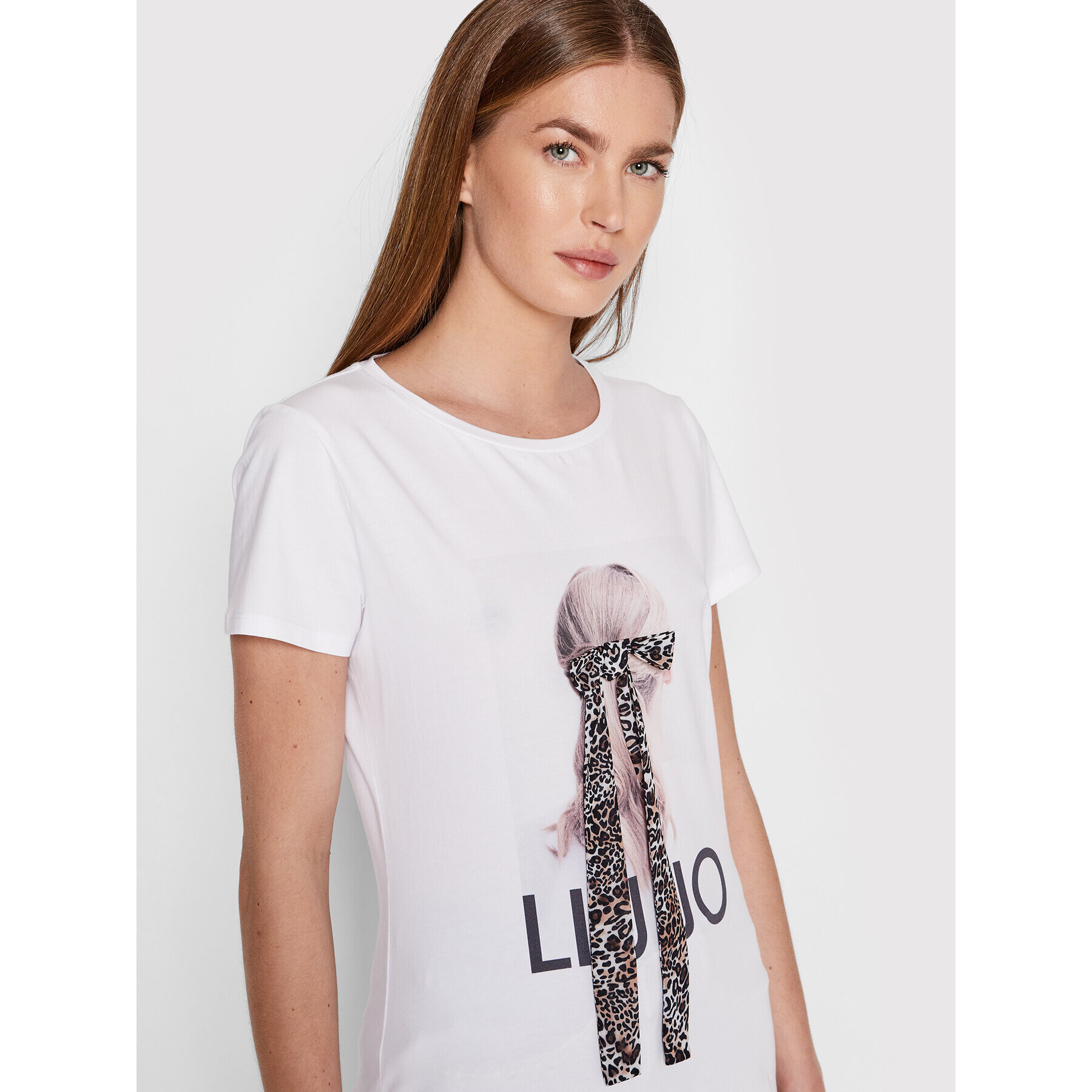 Liu Jo Тишърт VA2033 J5003 Бял Regular Fit - Pepit.bg