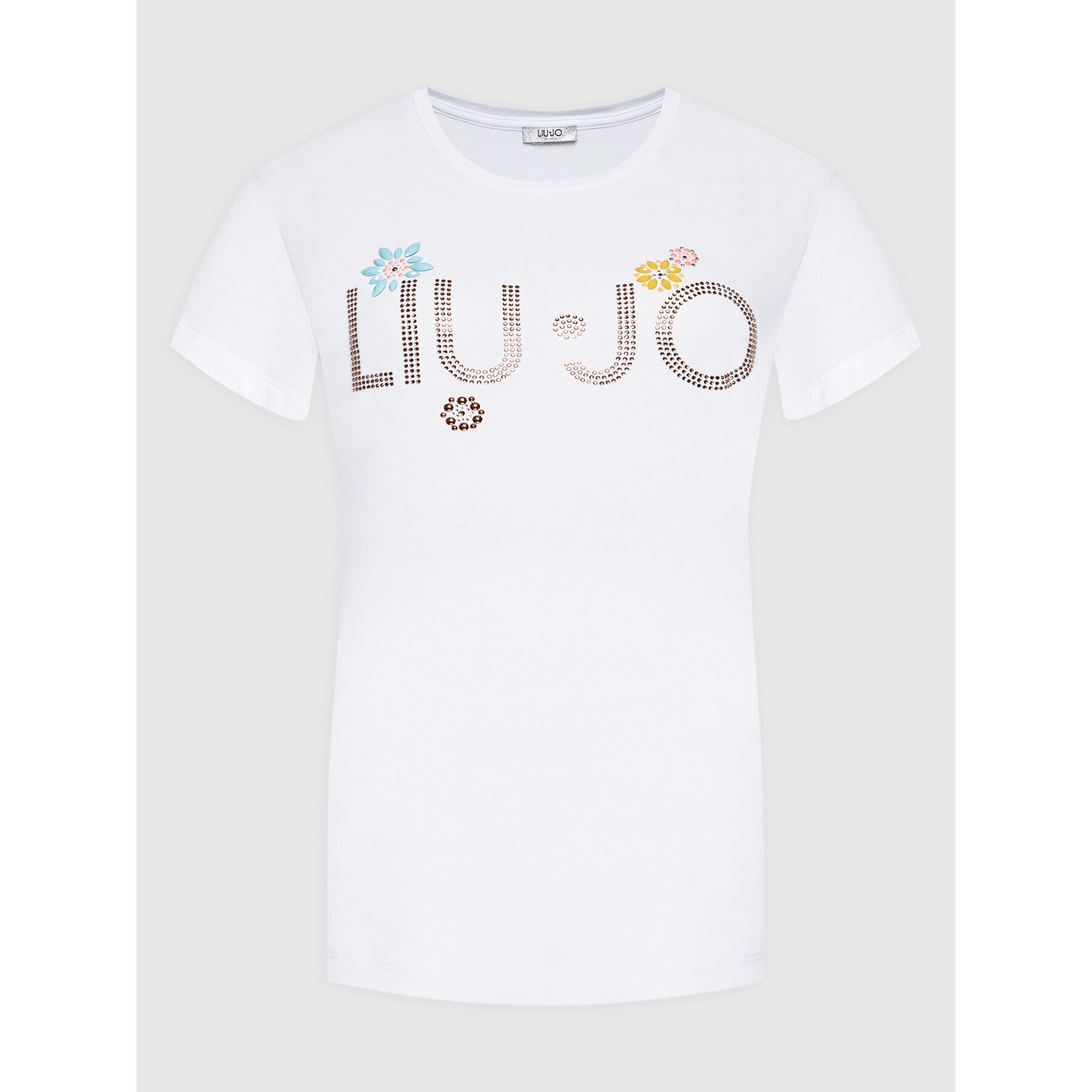 Liu Jo Тишърт VA2074 J5003 Бял Regular Fit - Pepit.bg