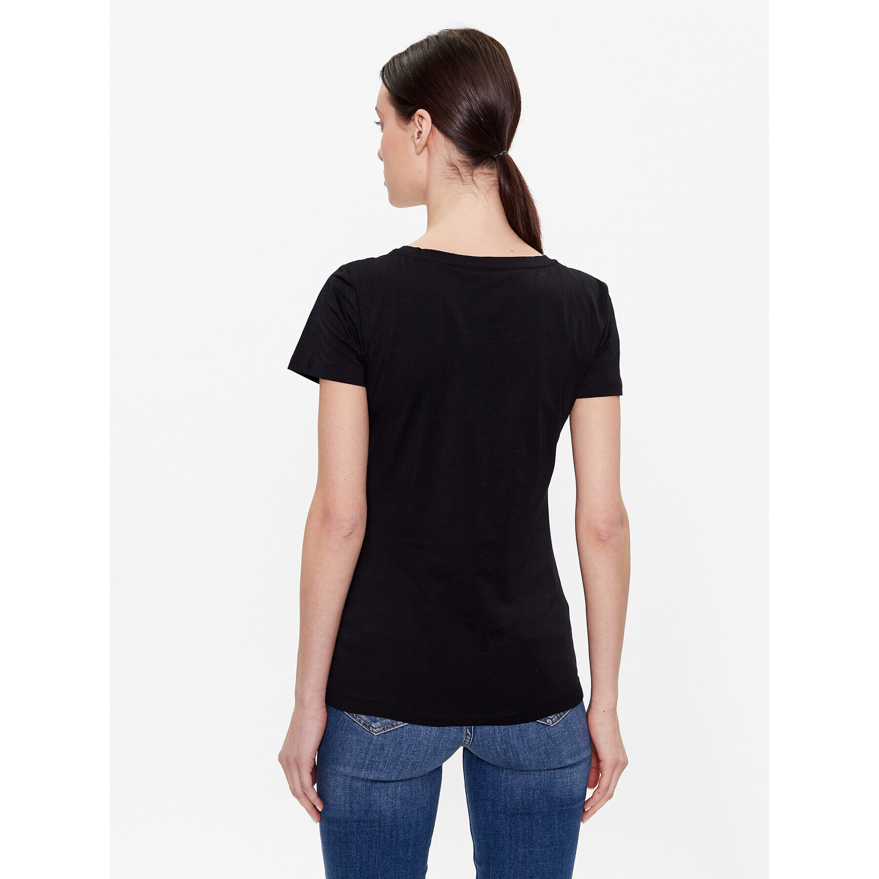 Liu Jo Тишърт VA3025 J5003 Черен Regular Fit - Pepit.bg