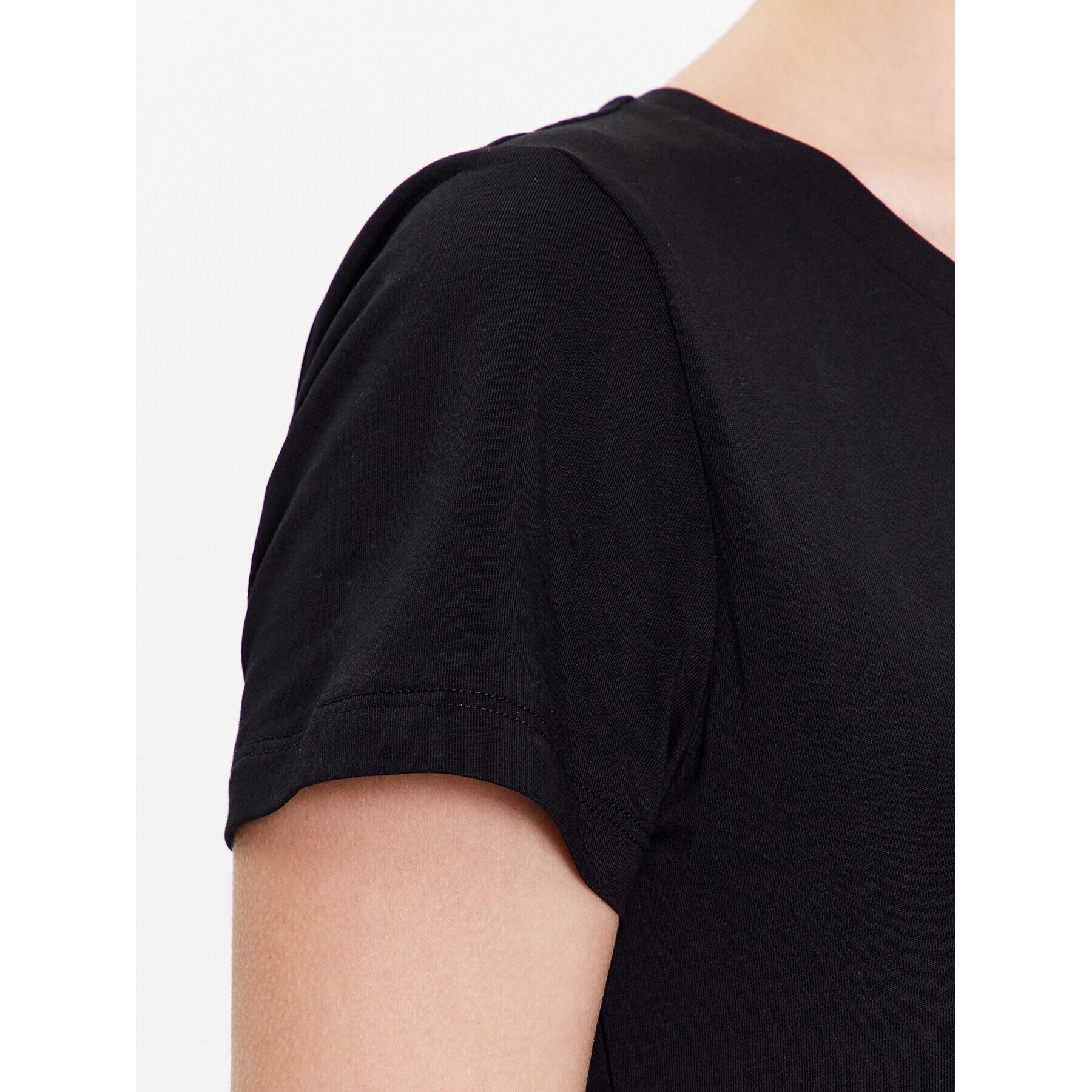 Liu Jo Тишърт VA3025 J5003 Черен Regular Fit - Pepit.bg