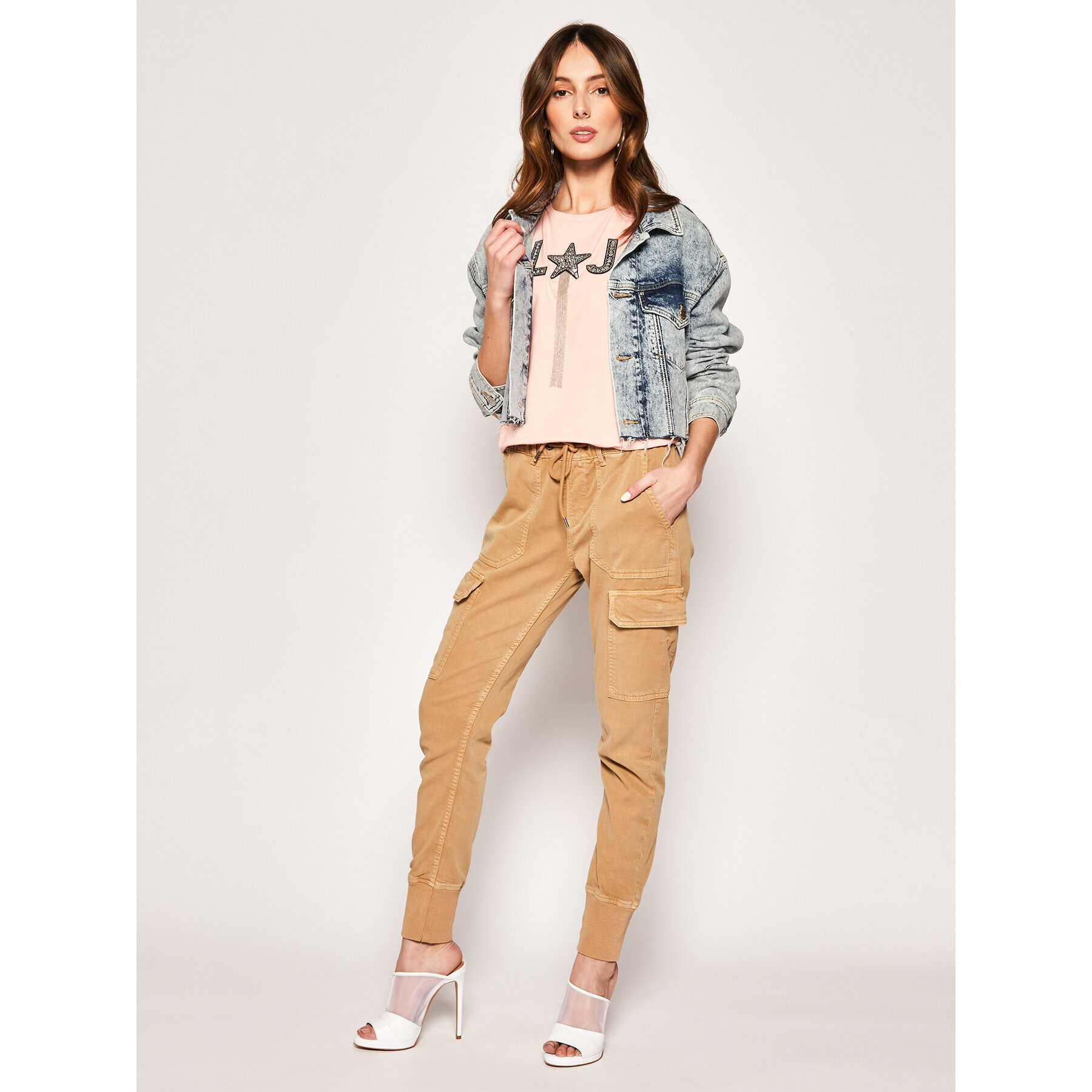 Liu Jo Тишърт WA0135 J5003 Розов Regular Fit - Pepit.bg