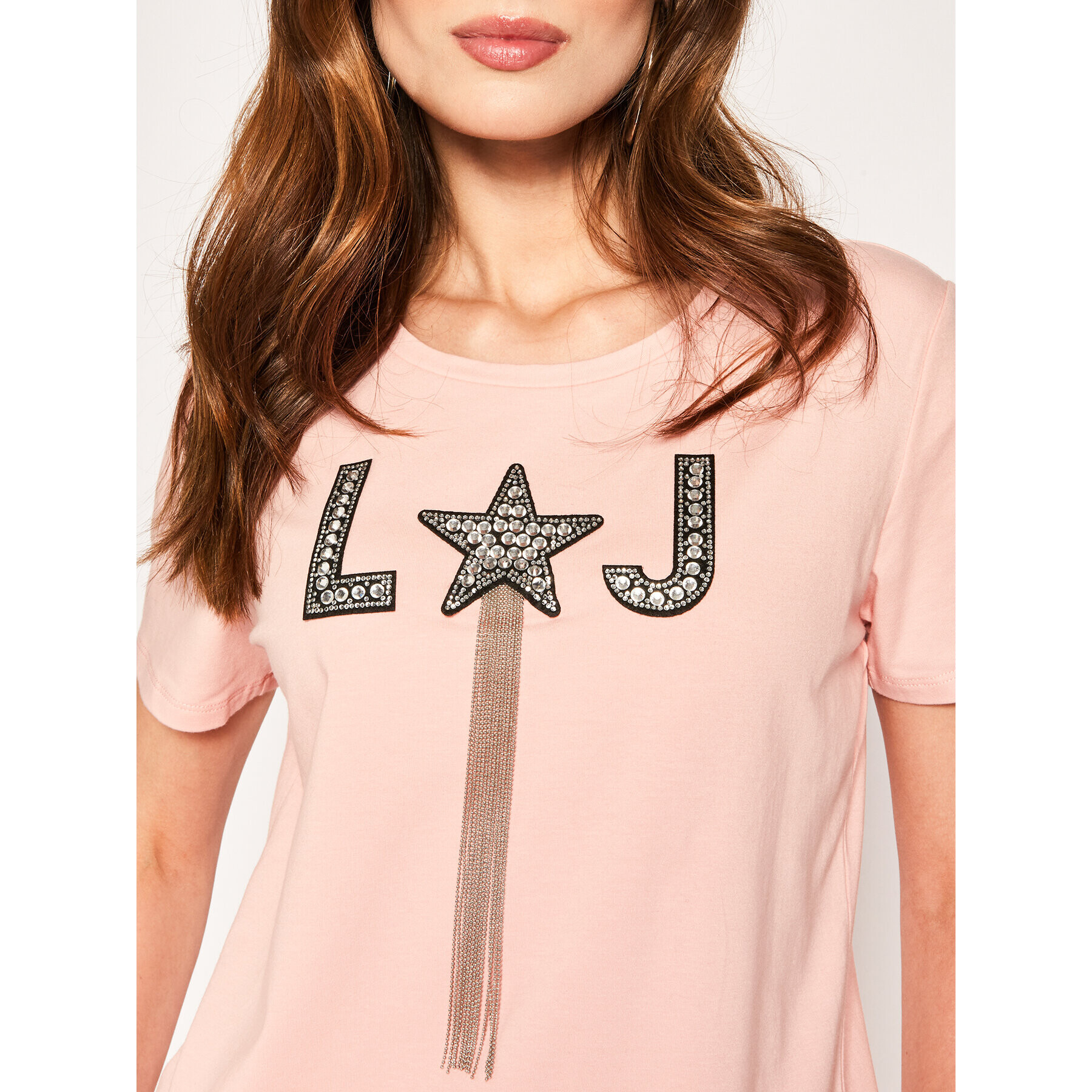 Liu Jo Тишърт WA0135 J5003 Розов Regular Fit - Pepit.bg