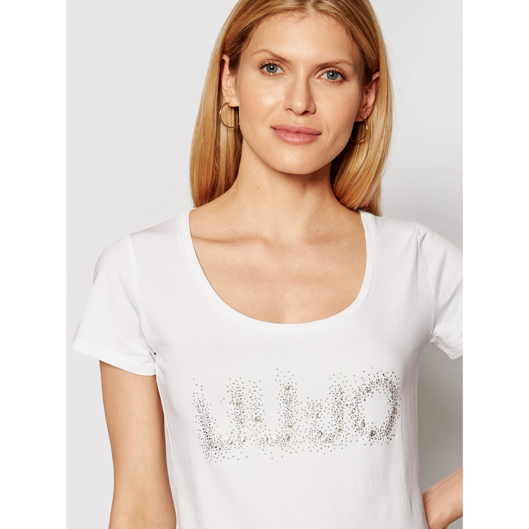 Liu Jo Тишърт WA1060 J5003 Бял Regular Fit - Pepit.bg