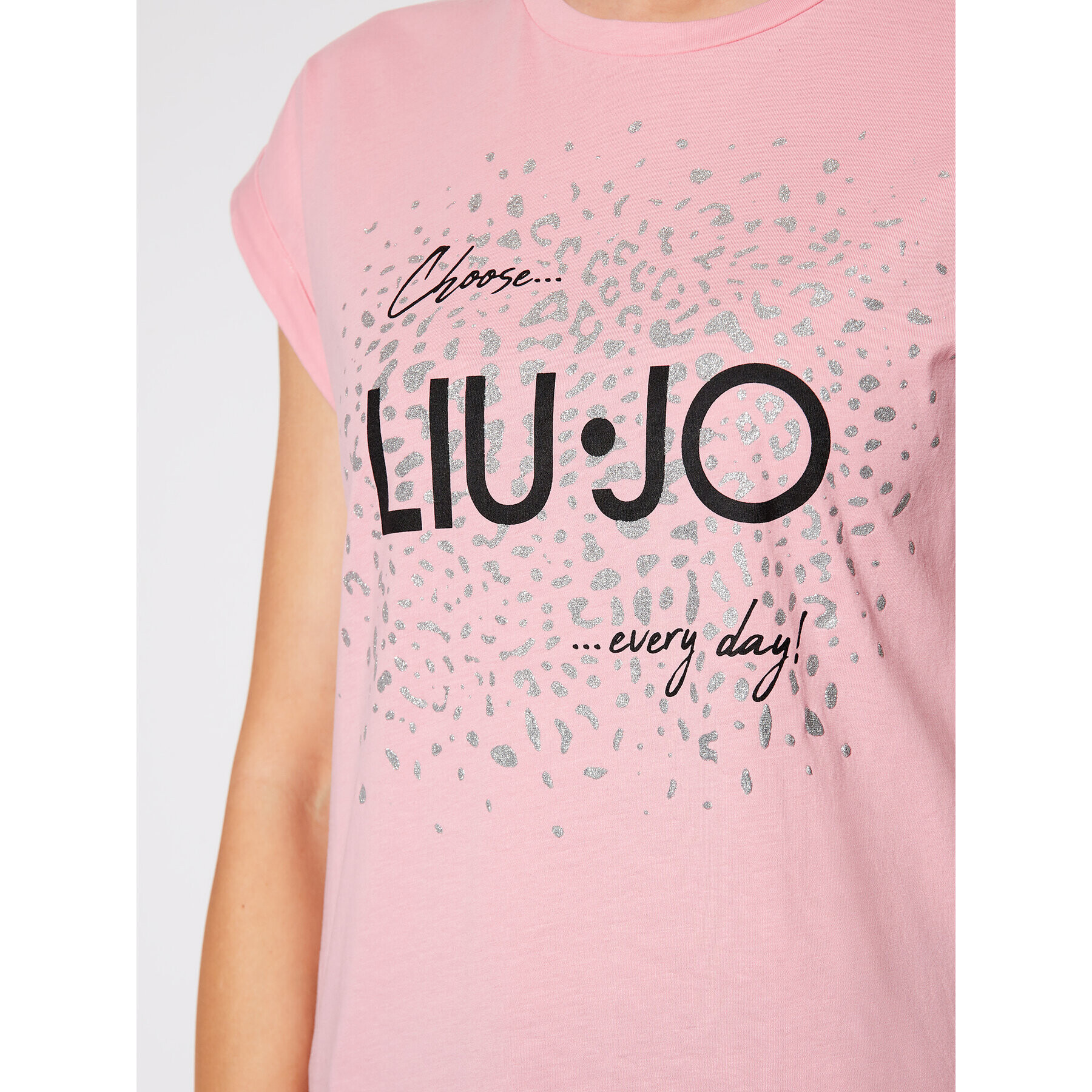 Liu Jo Тишърт WA1327 J0094 Розов Regular Fit - Pepit.bg