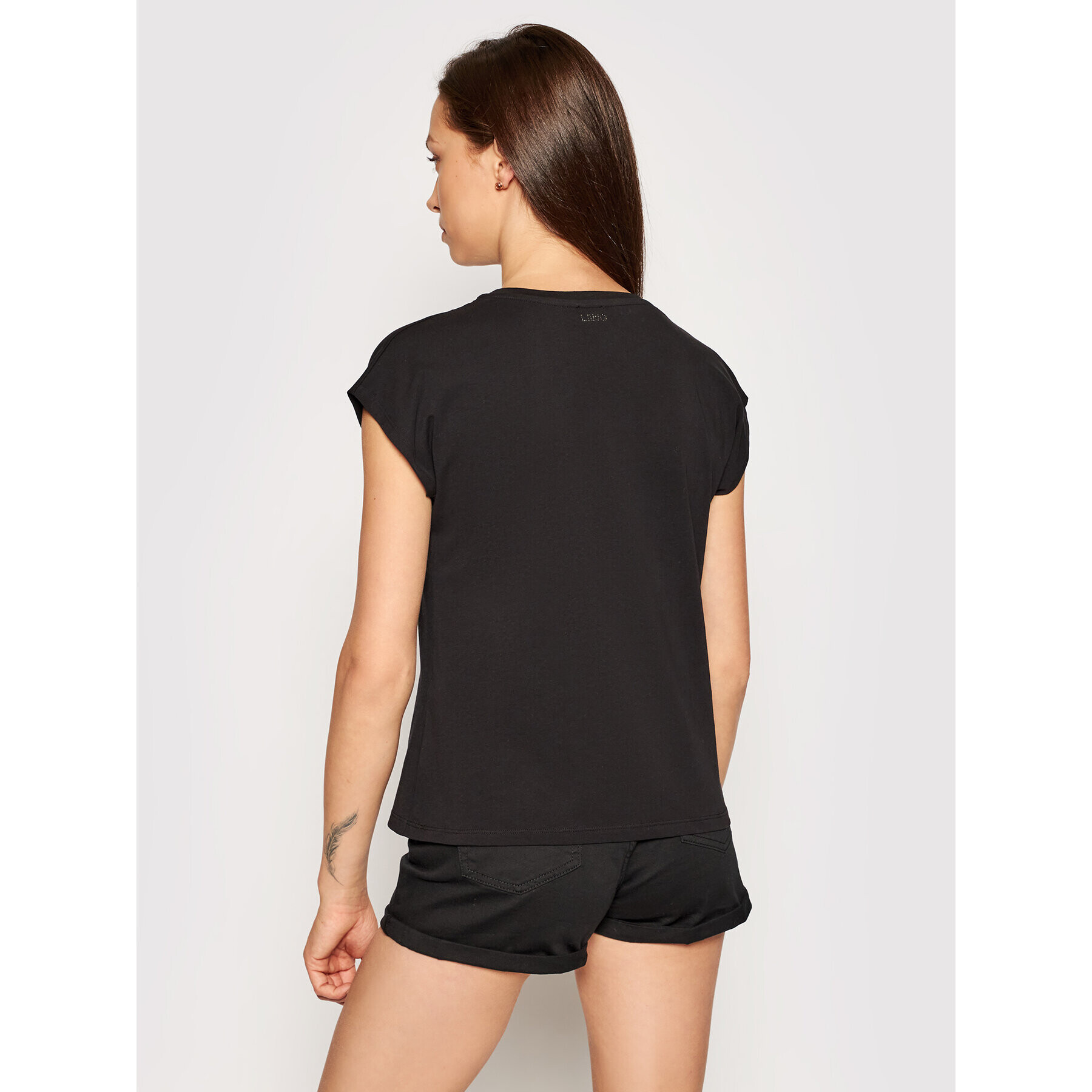 Liu Jo Тишърт WA1337 J5003 Черен Regular Fit - Pepit.bg