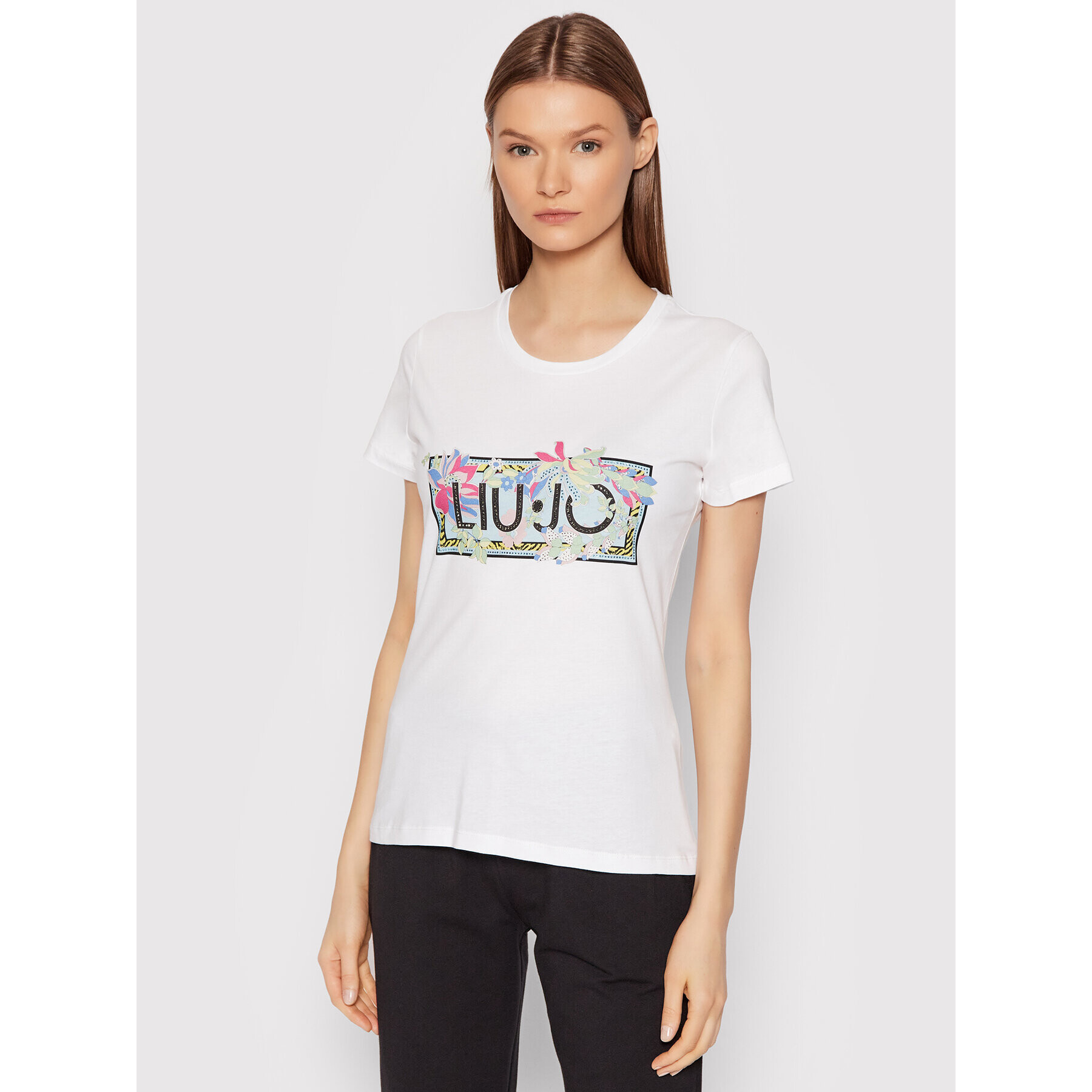 Liu Jo Тишърт WA2421 J5923 Бял Regular Fit - Pepit.bg