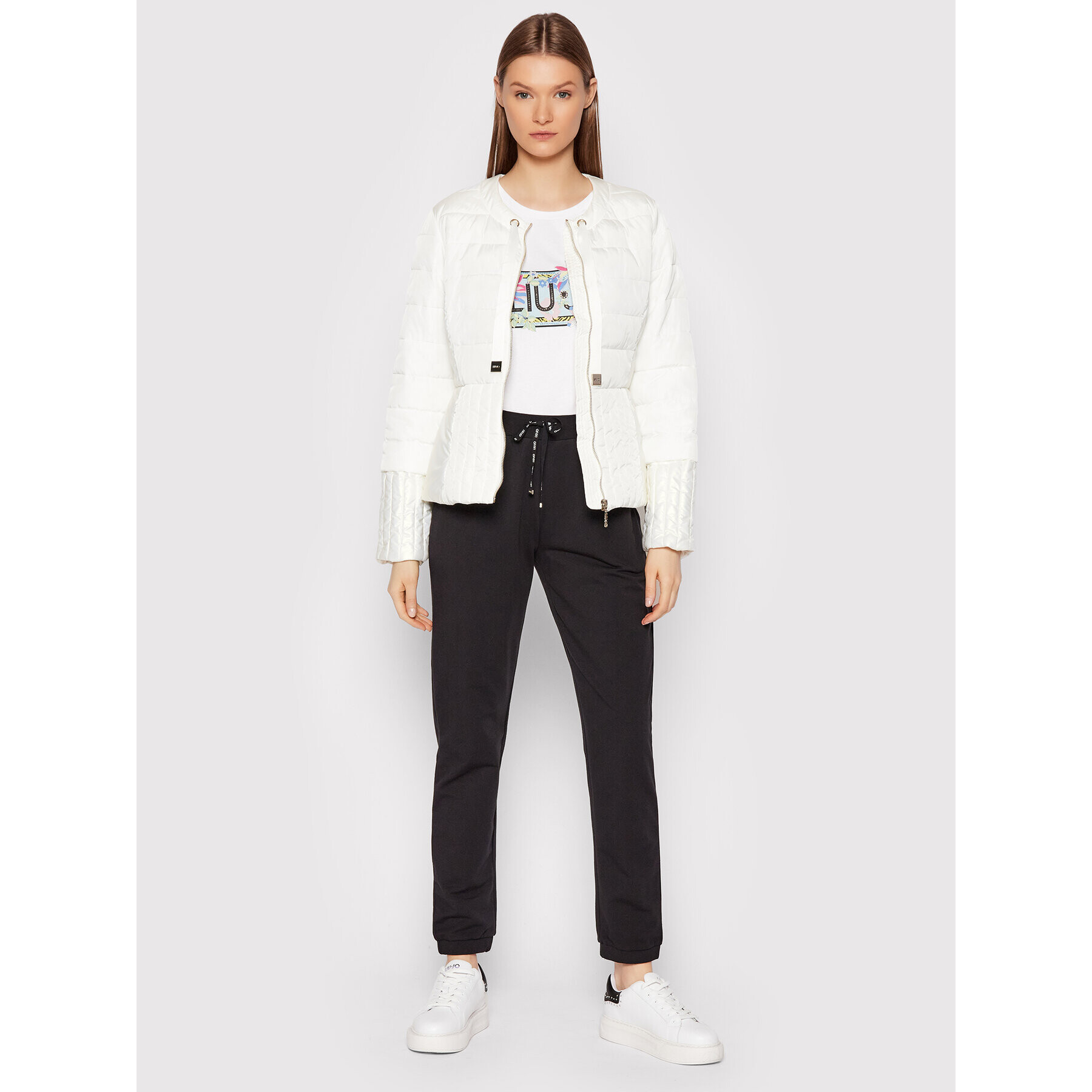 Liu Jo Тишърт WA2421 J5923 Бял Regular Fit - Pepit.bg