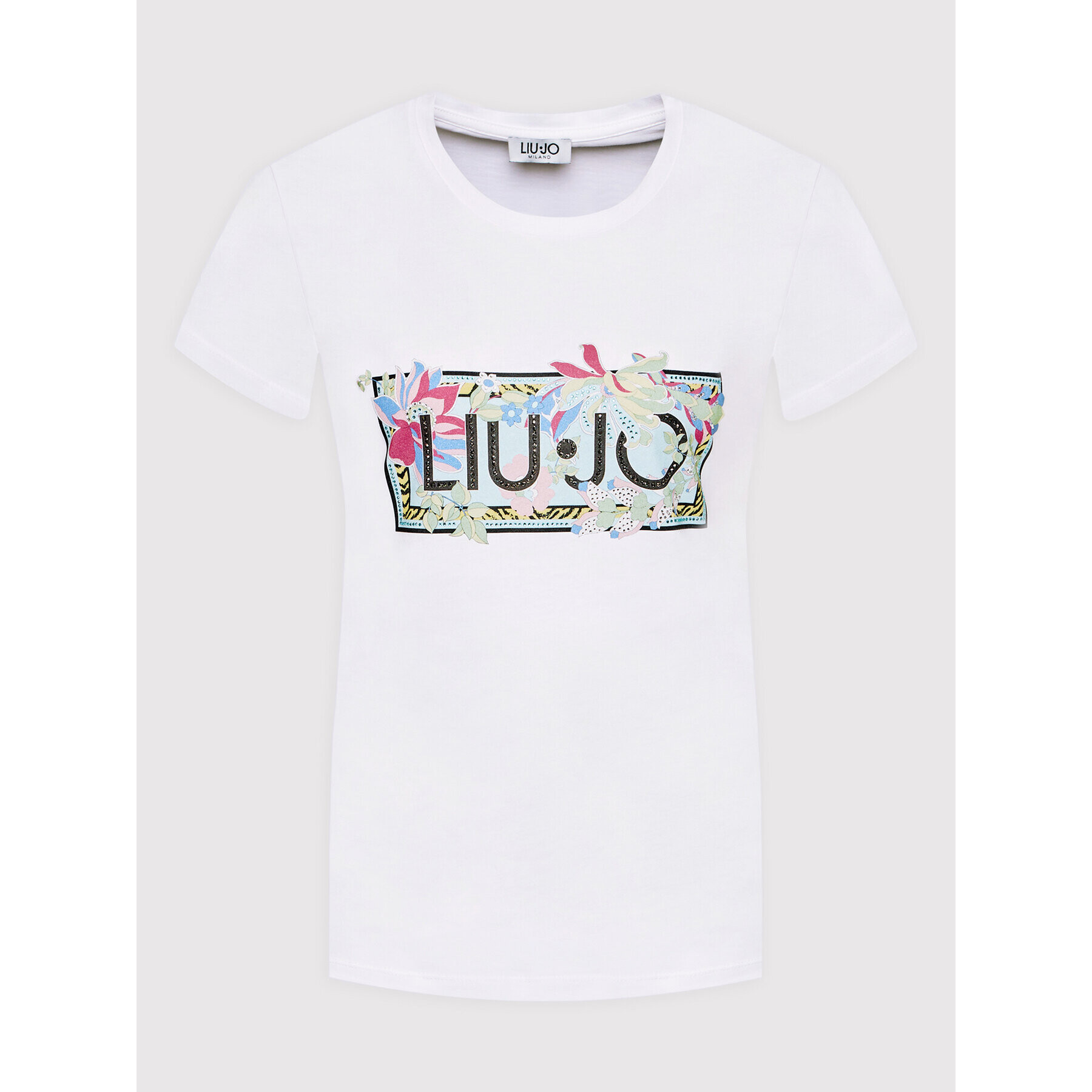 Liu Jo Тишърт WA2421 J5923 Бял Regular Fit - Pepit.bg