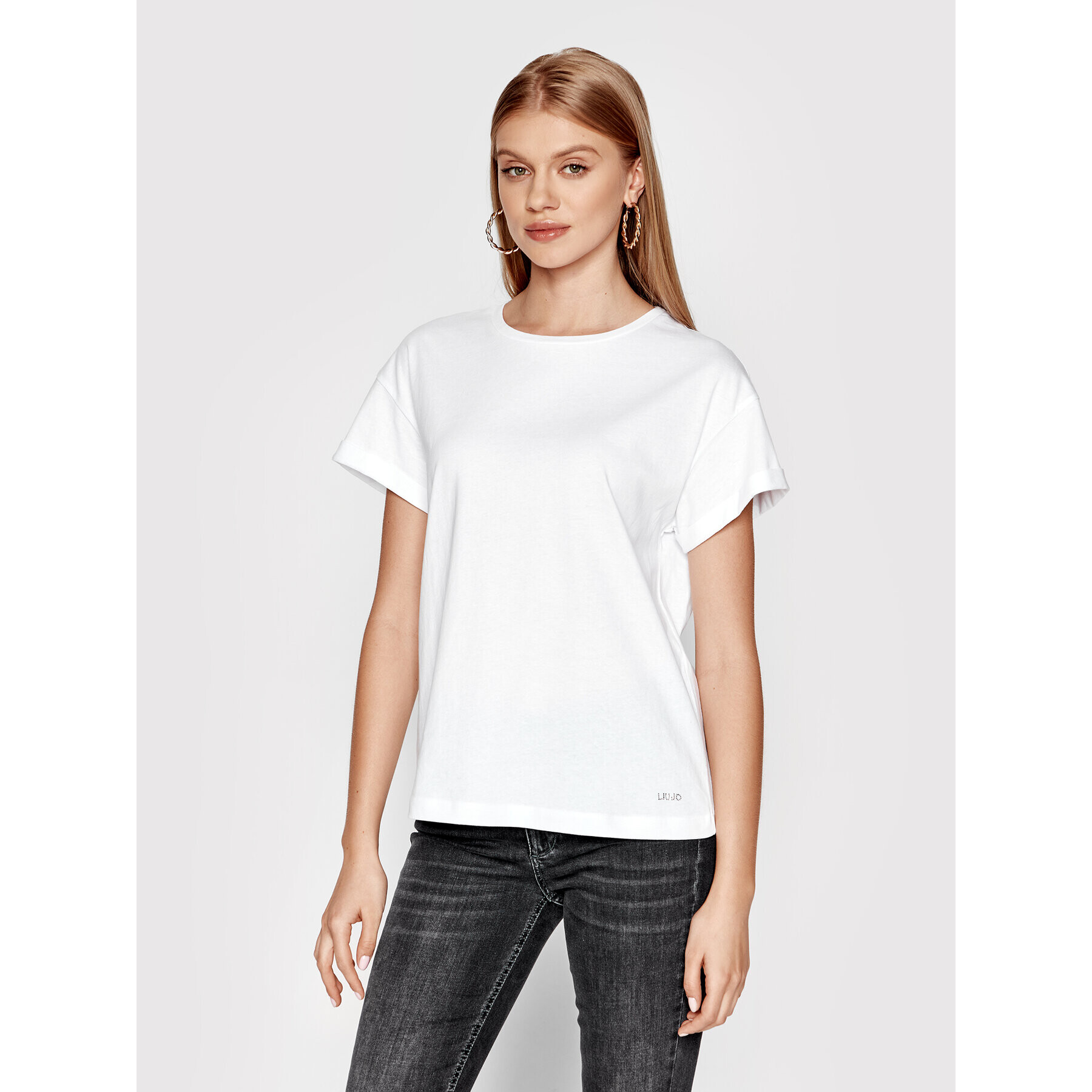 Liu Jo Тишърт WA2501 J5214 Бял Regular Fit - Pepit.bg