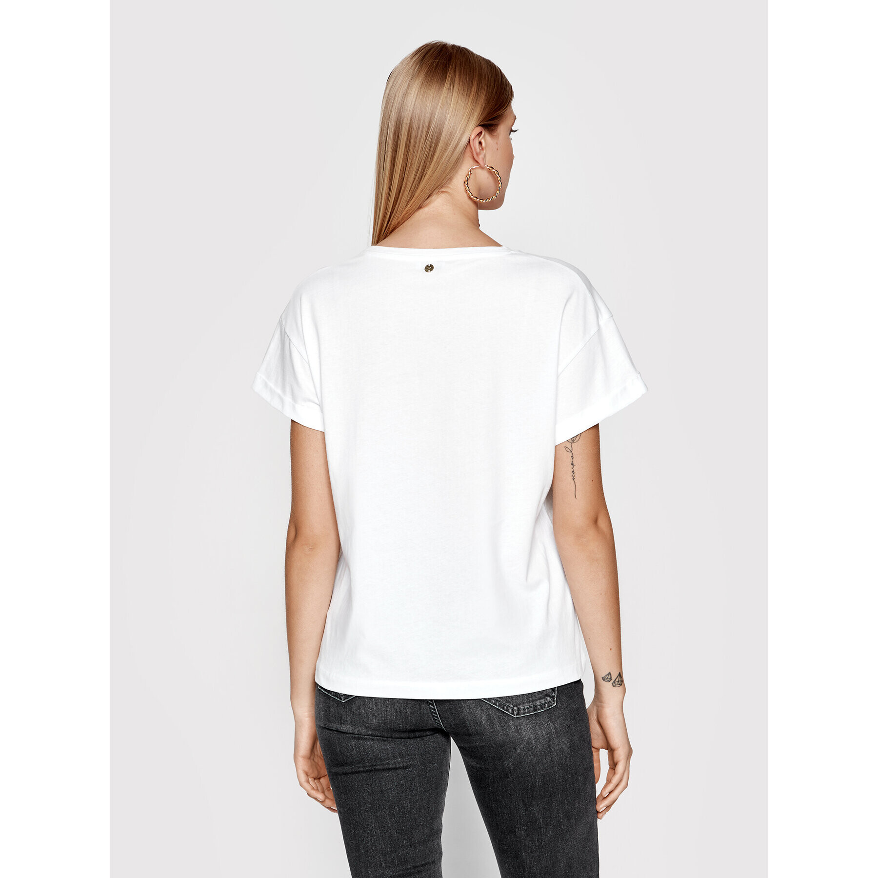 Liu Jo Тишърт WA2501 J5214 Бял Regular Fit - Pepit.bg